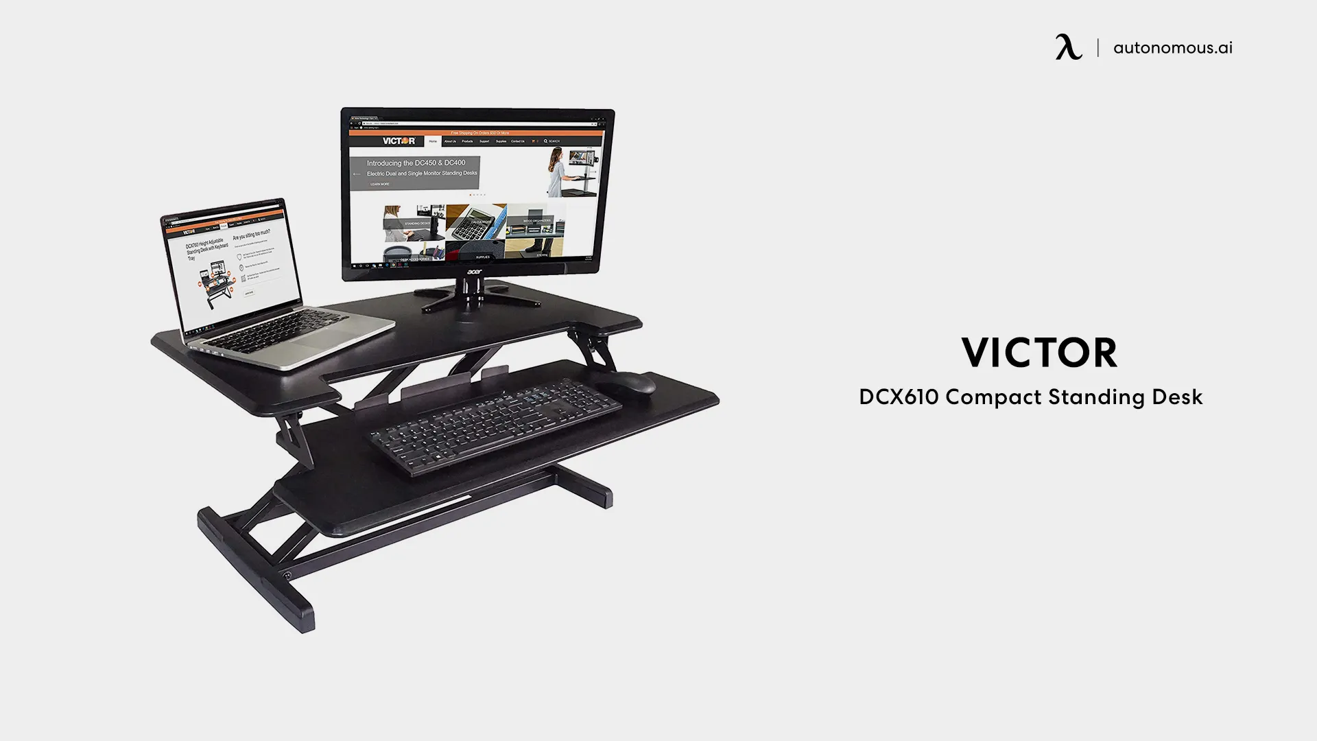 VICTOR-DCX610 portable standing desk converter