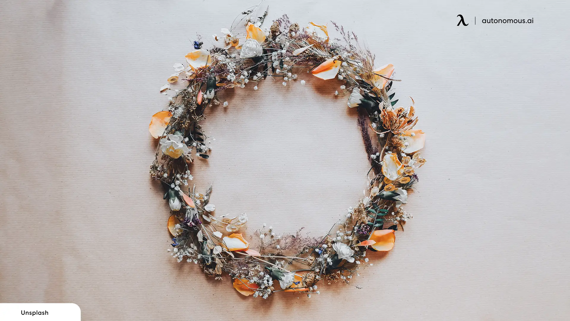 Hang a Couple of Dried Flower Wreaths