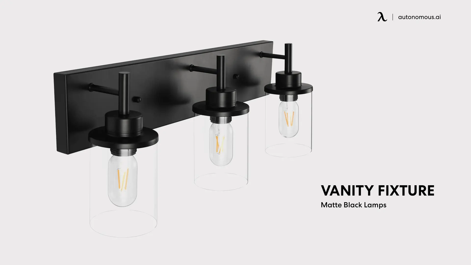 Vanity Fixture, Matte Black living room lamp