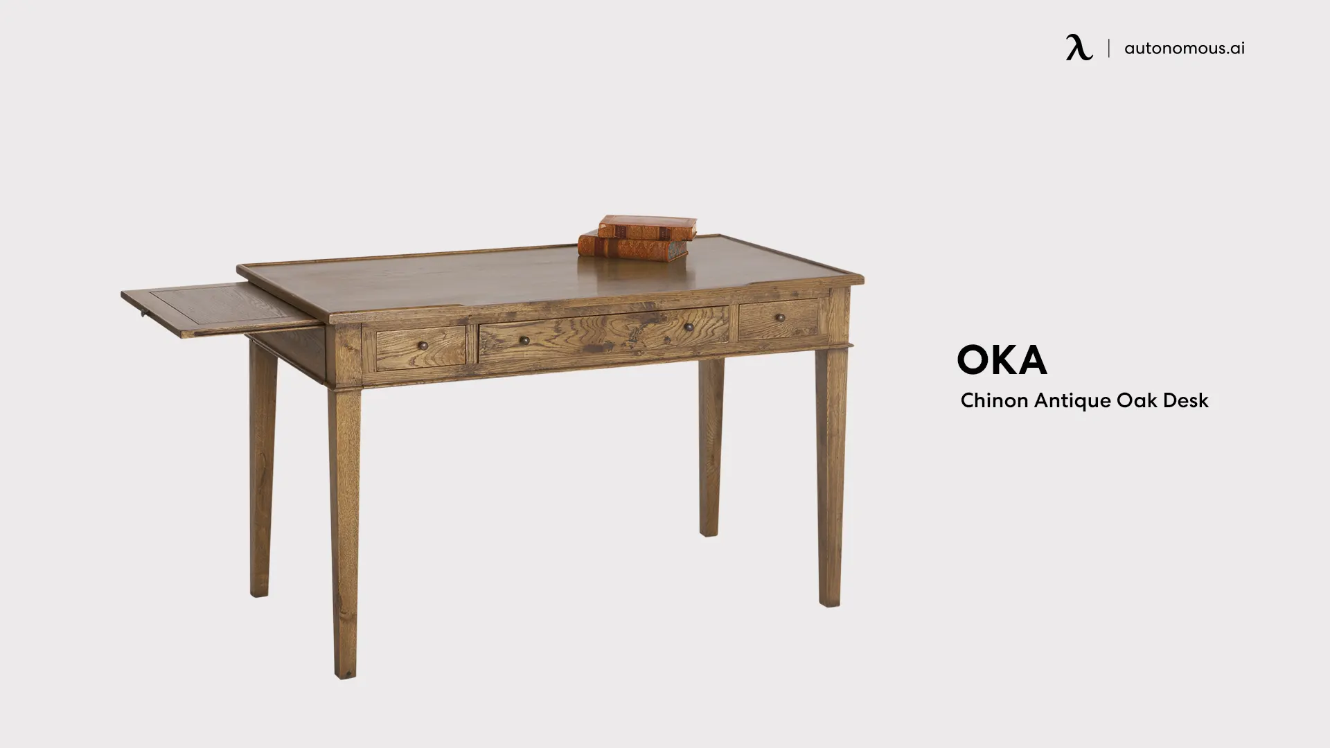Chinon Antique Oak Desk by OKA cool desk