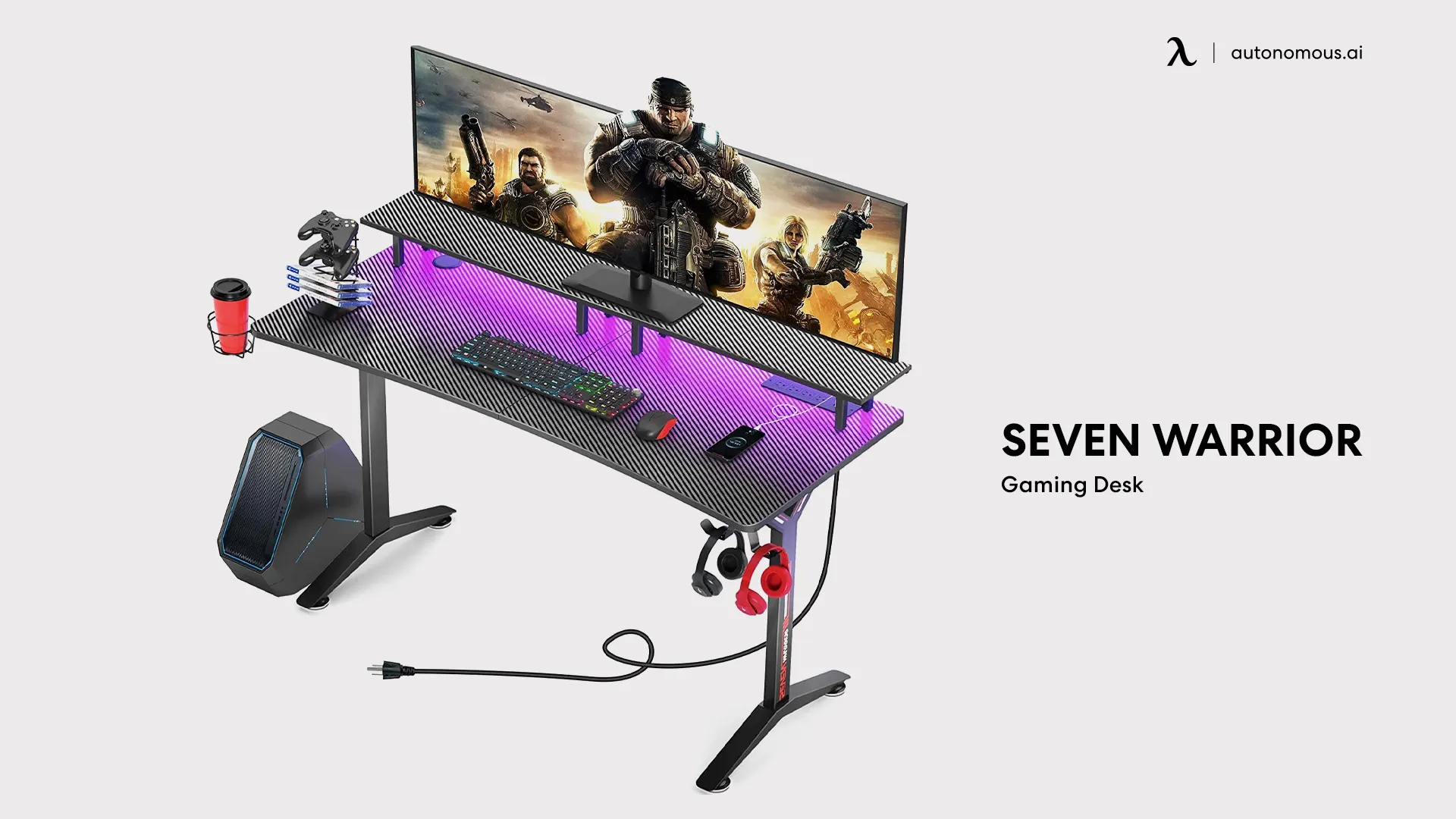 Seven Warrior Gaming Desk - black gaming desk