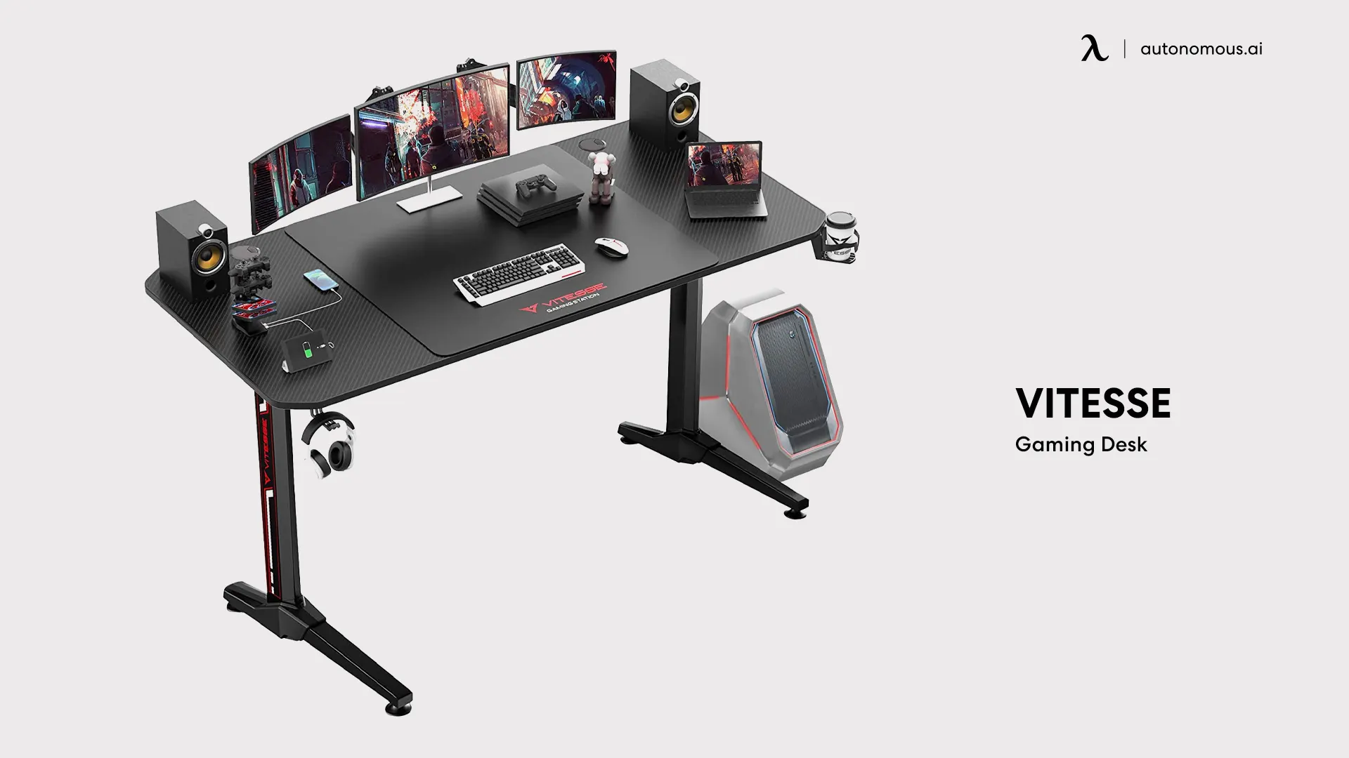 Vitesse Gaming Desk - black gaming desk