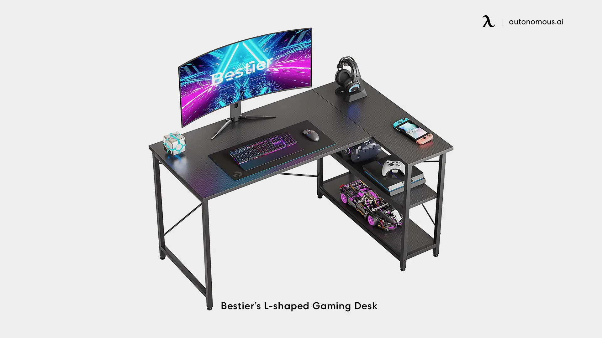 Bestier’s L-shaped Gaming Desk - Black Friday L-shaped desk