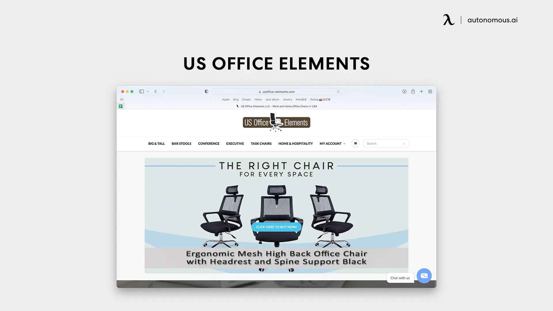 US Office Elements computer chair store