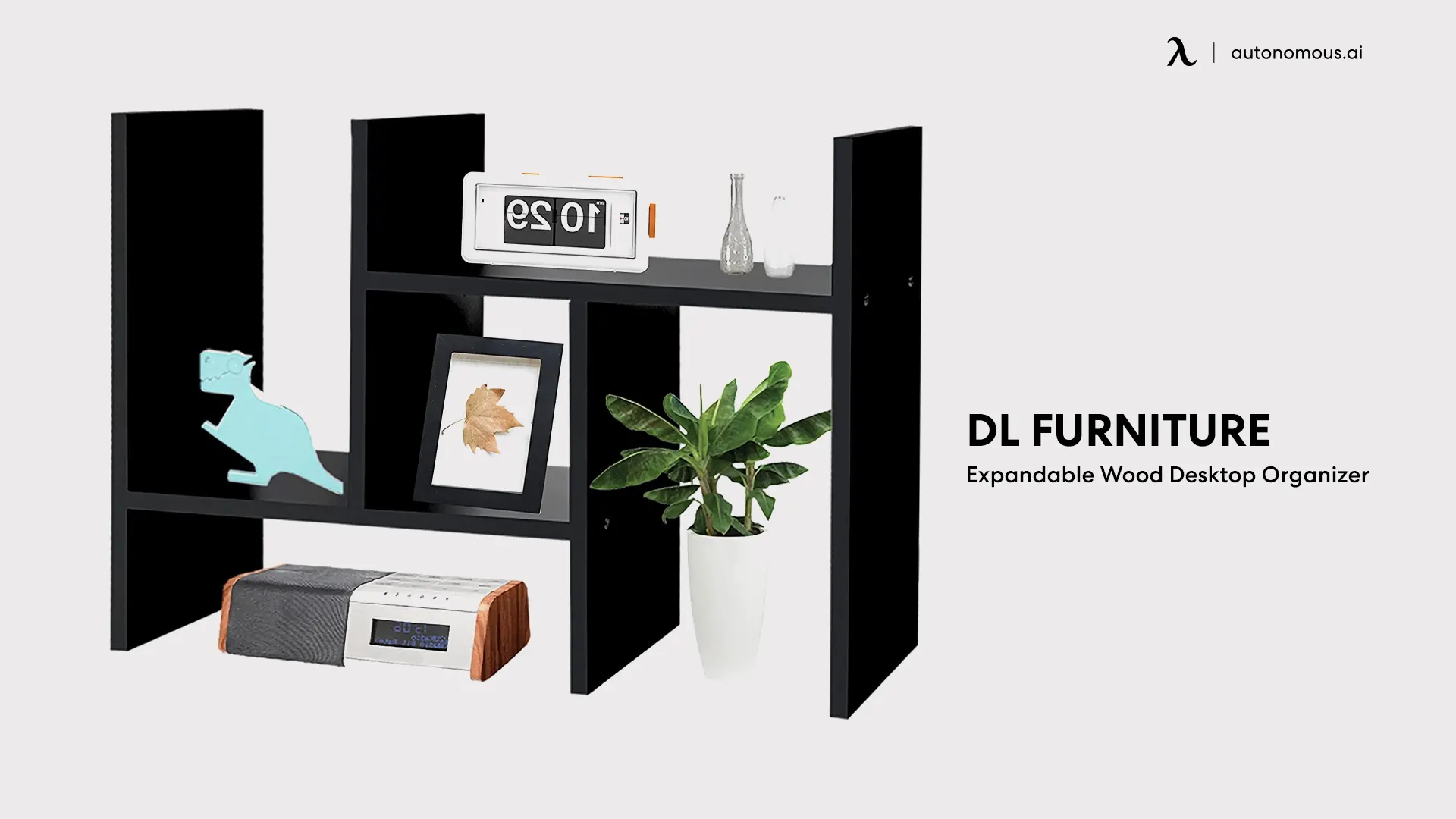 Expandable Wood Desktop Organizer by DL Furniture