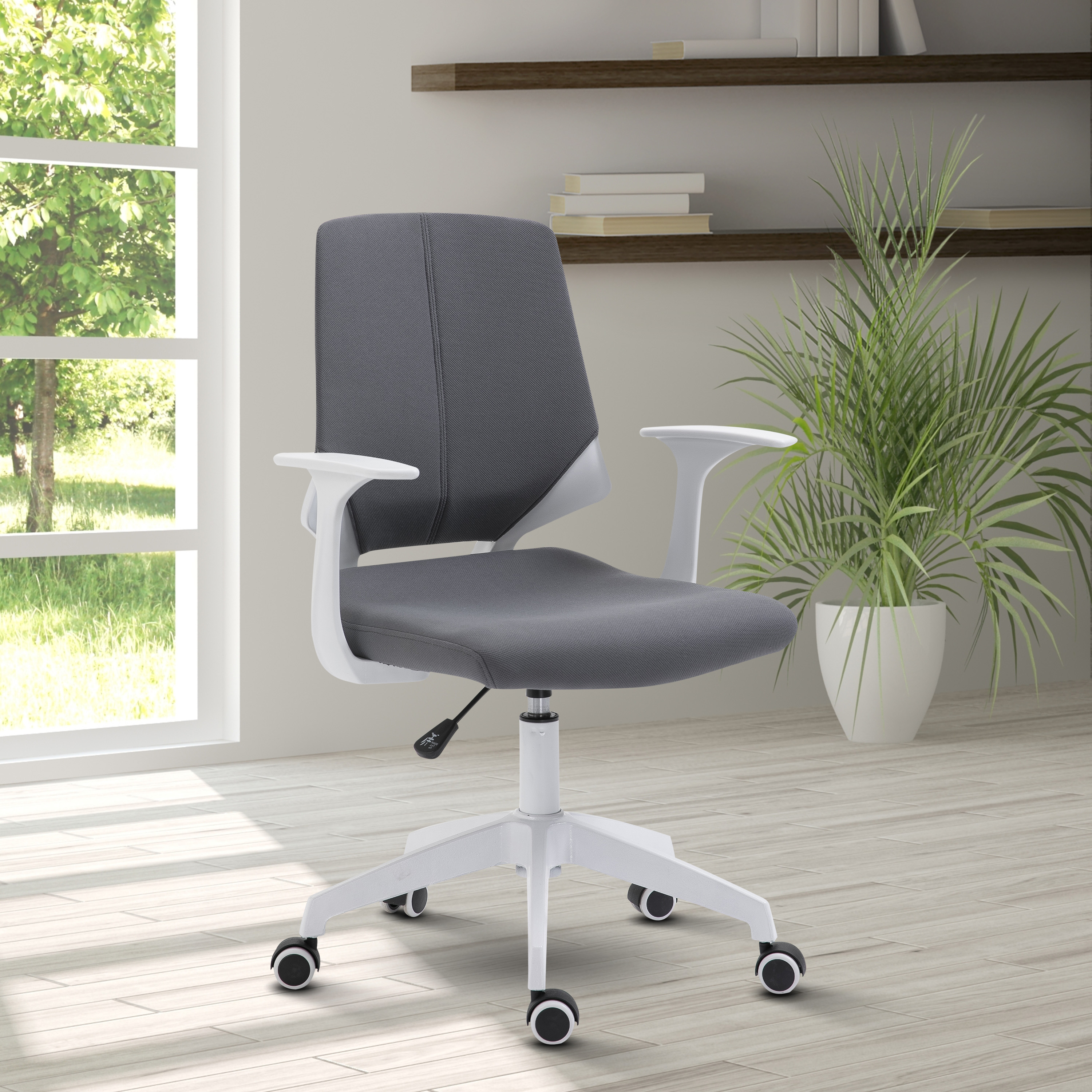 Techni Mobili Mid Back Office Chair - Gray