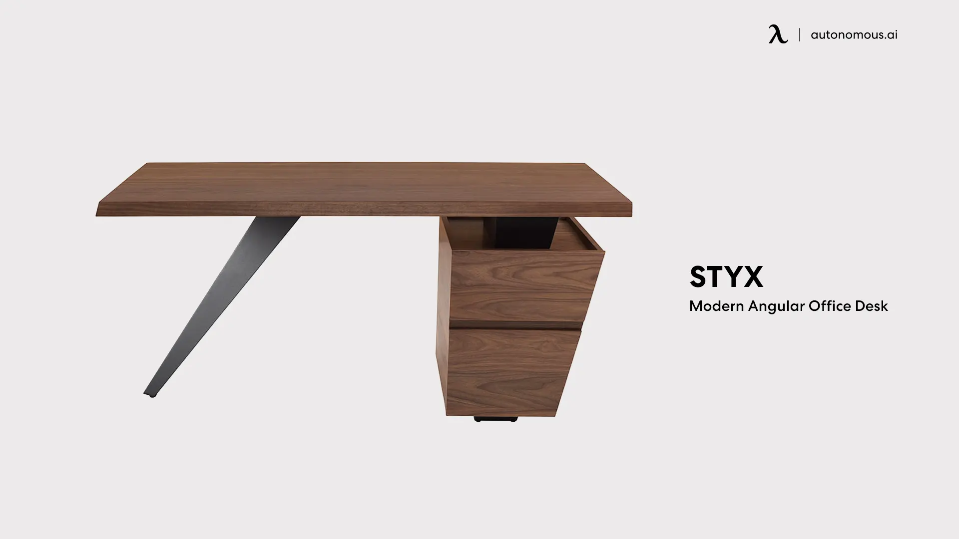 Styx Modern Angular modern executive desk