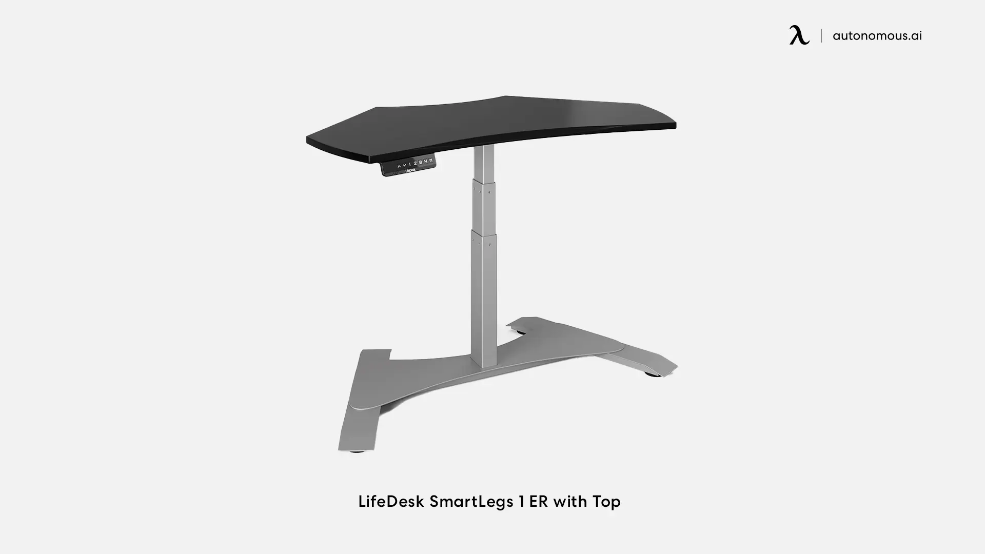 LifeDesk SmartLegs 1 ER with Top - narrow office desk