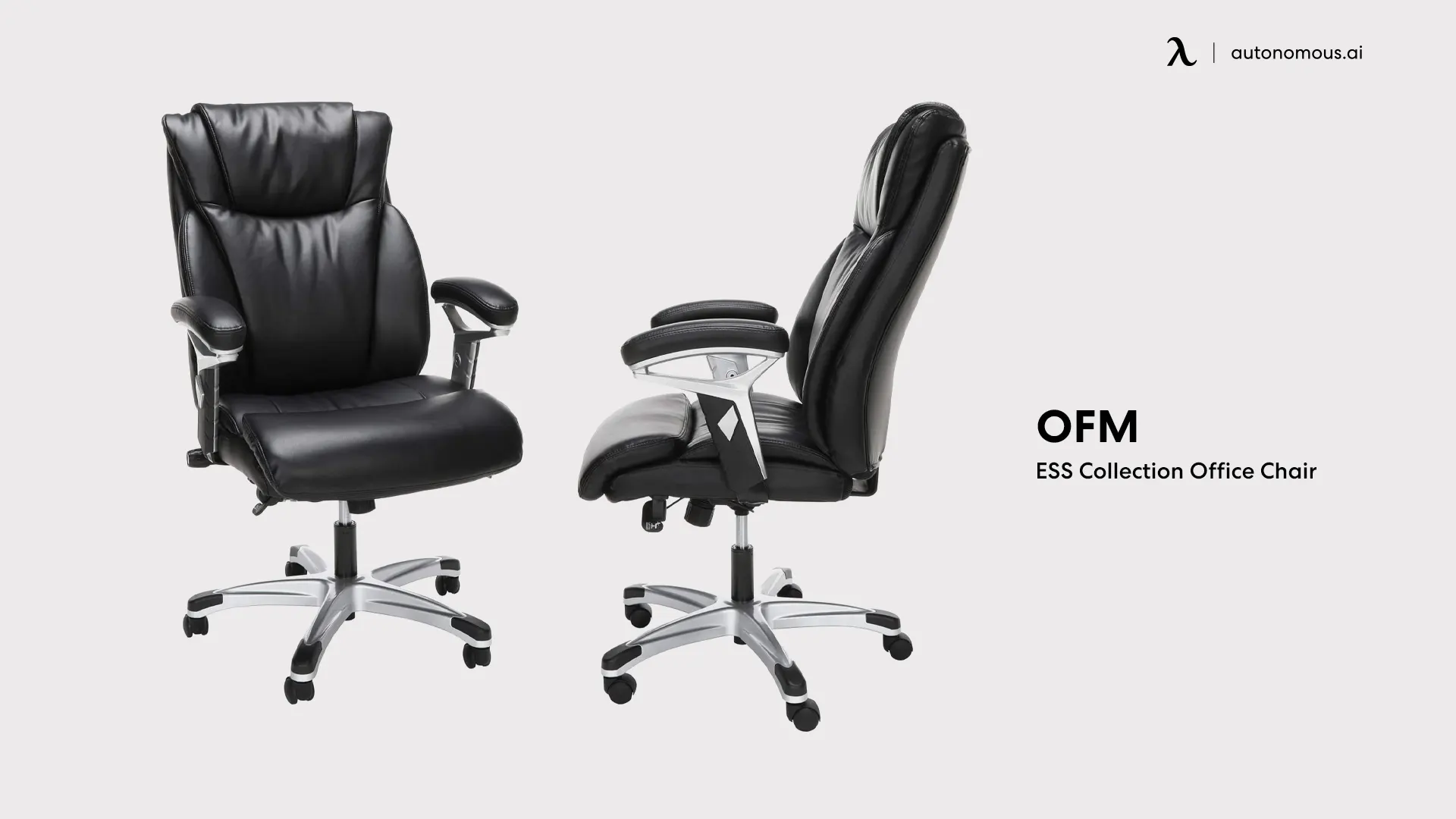 OFM ESS Collection Big and Tall Leather Executive Office Chair