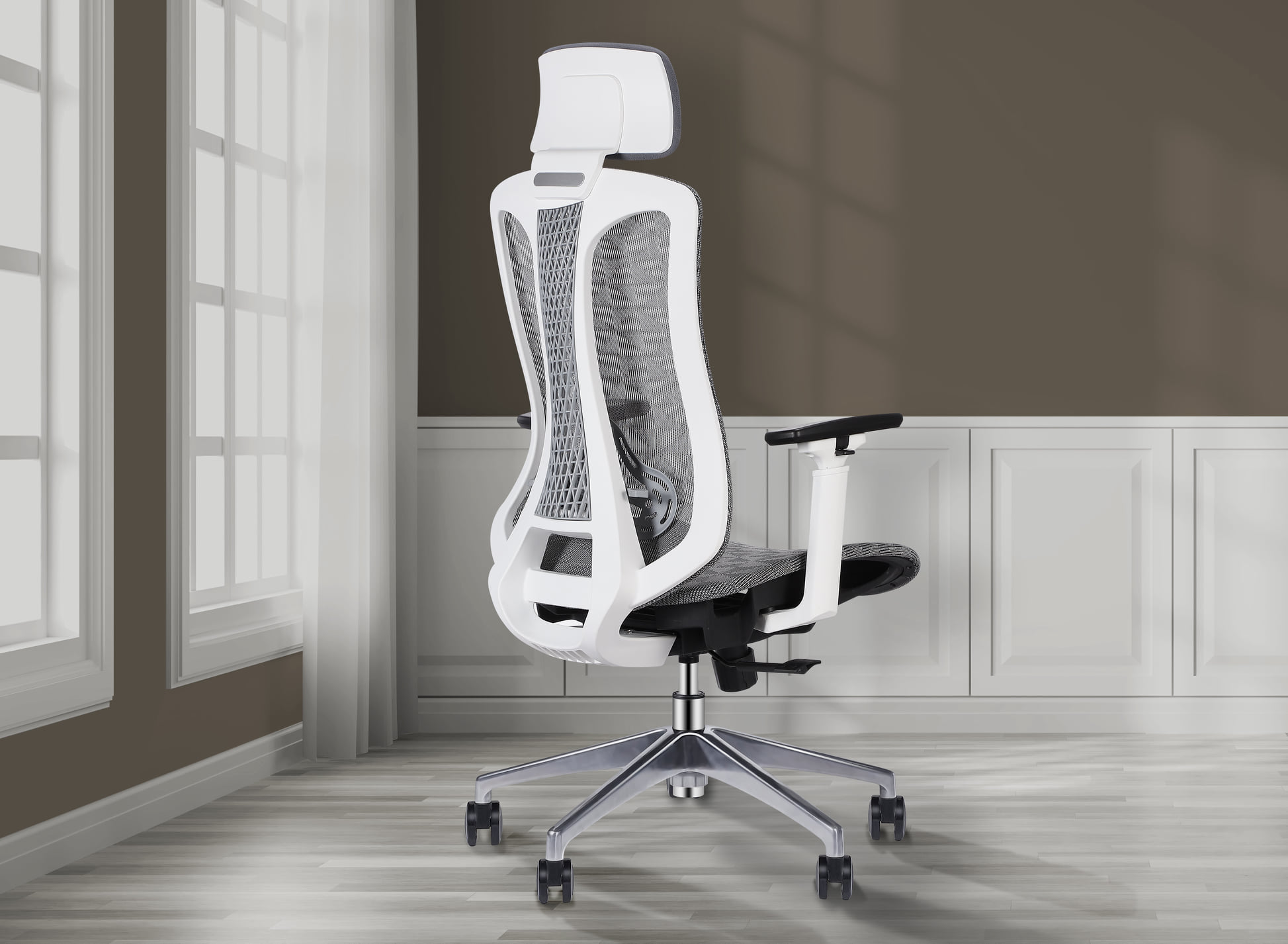 Logicfox Ergonomic Office Chair: Saddle-shaped Mesh Seat