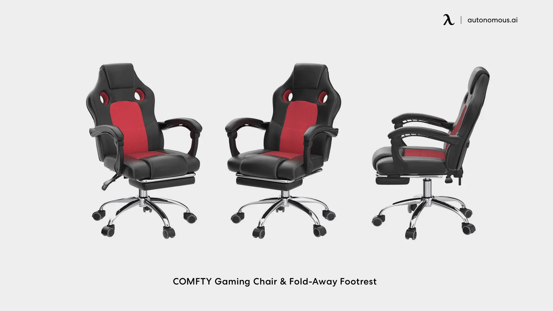 COMFTY Gaming Chair and Fold-Away Footrest