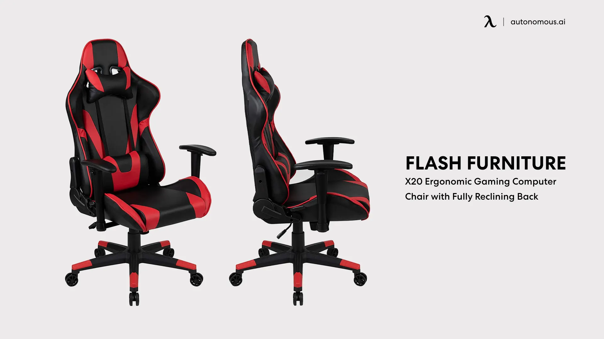 X20 Ergonomic Gaming Computer Chair with Fully Reclining Back