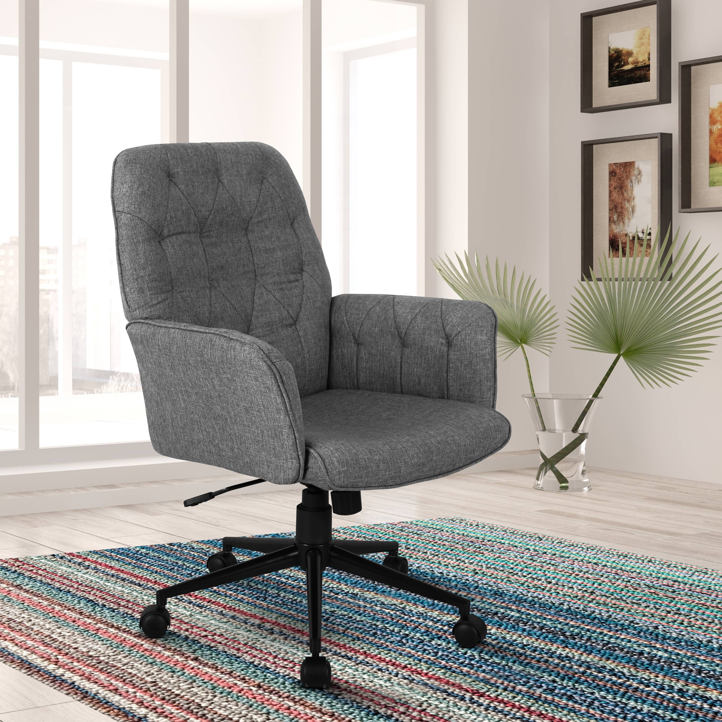 Techni Mobili Upholstered Tufted Office Chair