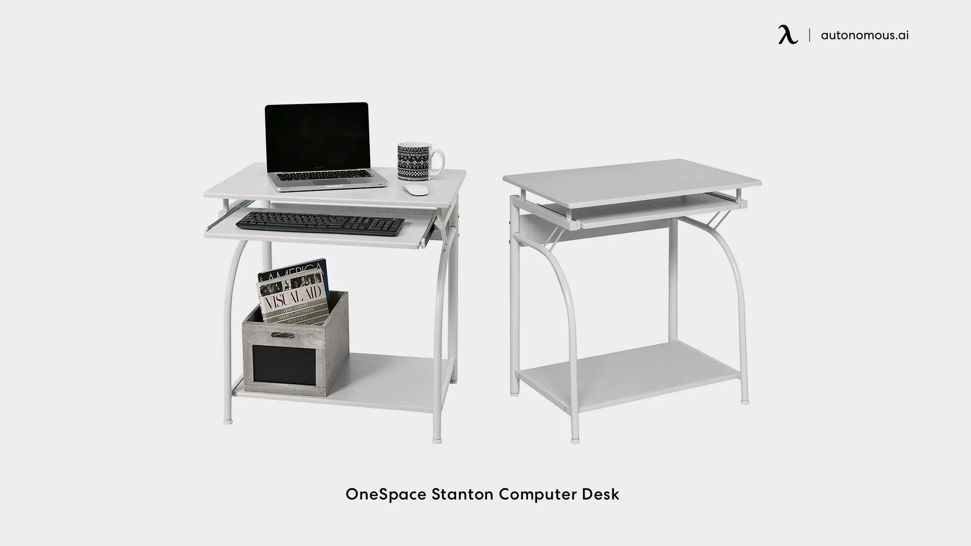OneSpace Stanton Computer Desk - small white desk