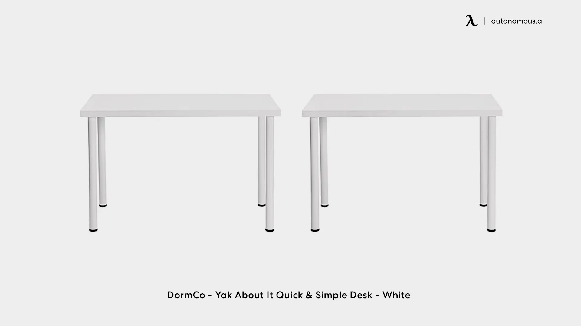 DormCo - Yak About It Quick & Simple Desk - White