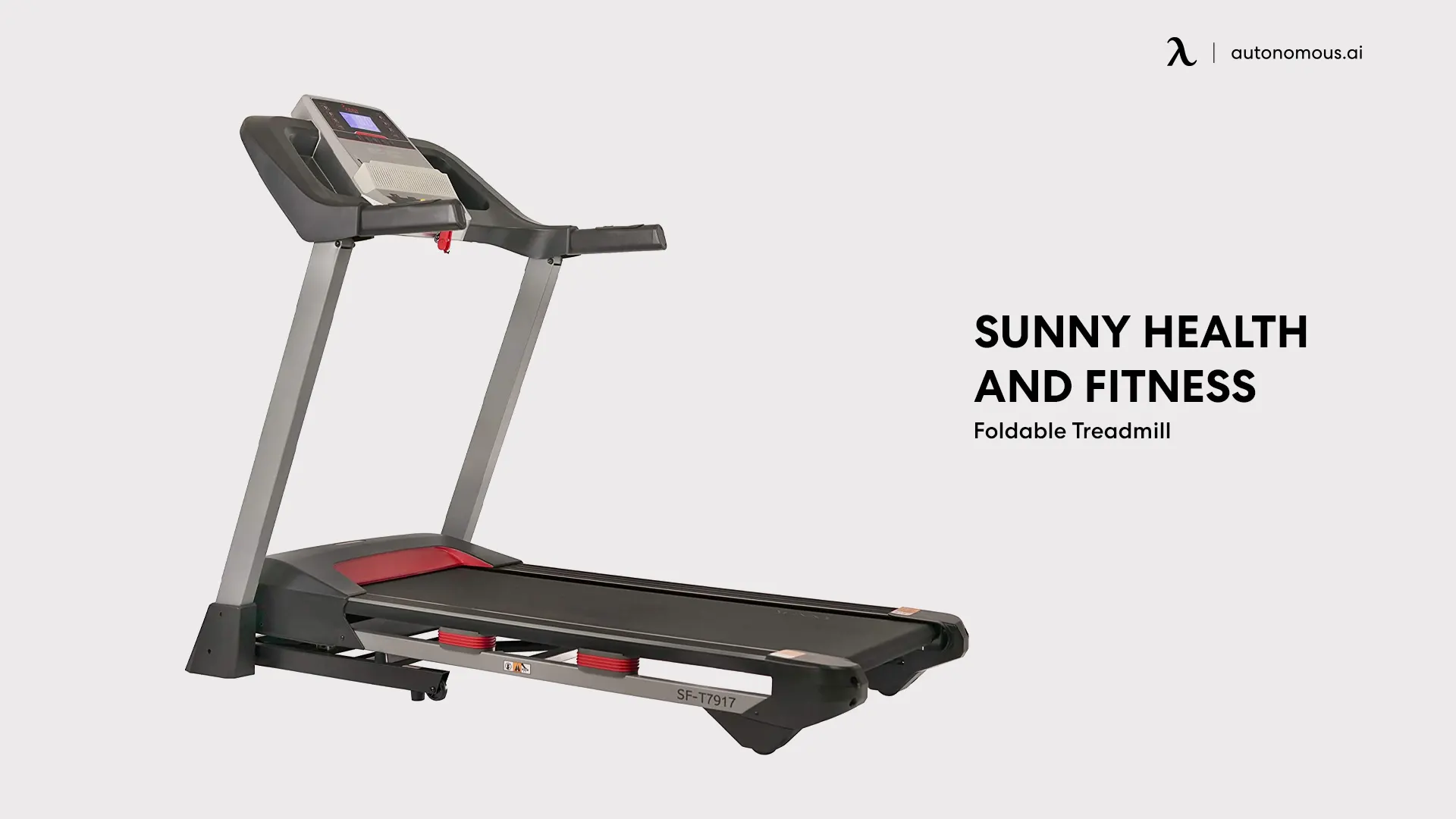Sunny Health and Fitness Electric Folding Treadmill