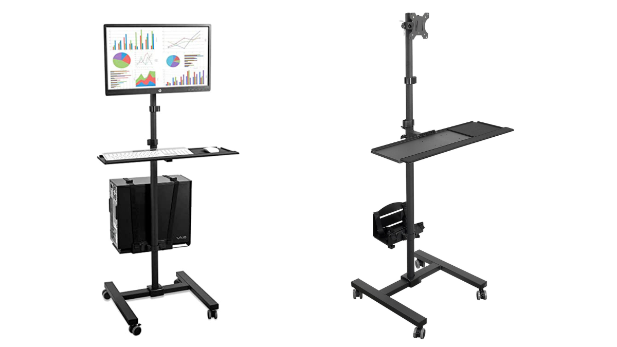 Mobile Cart With Monitor Mount