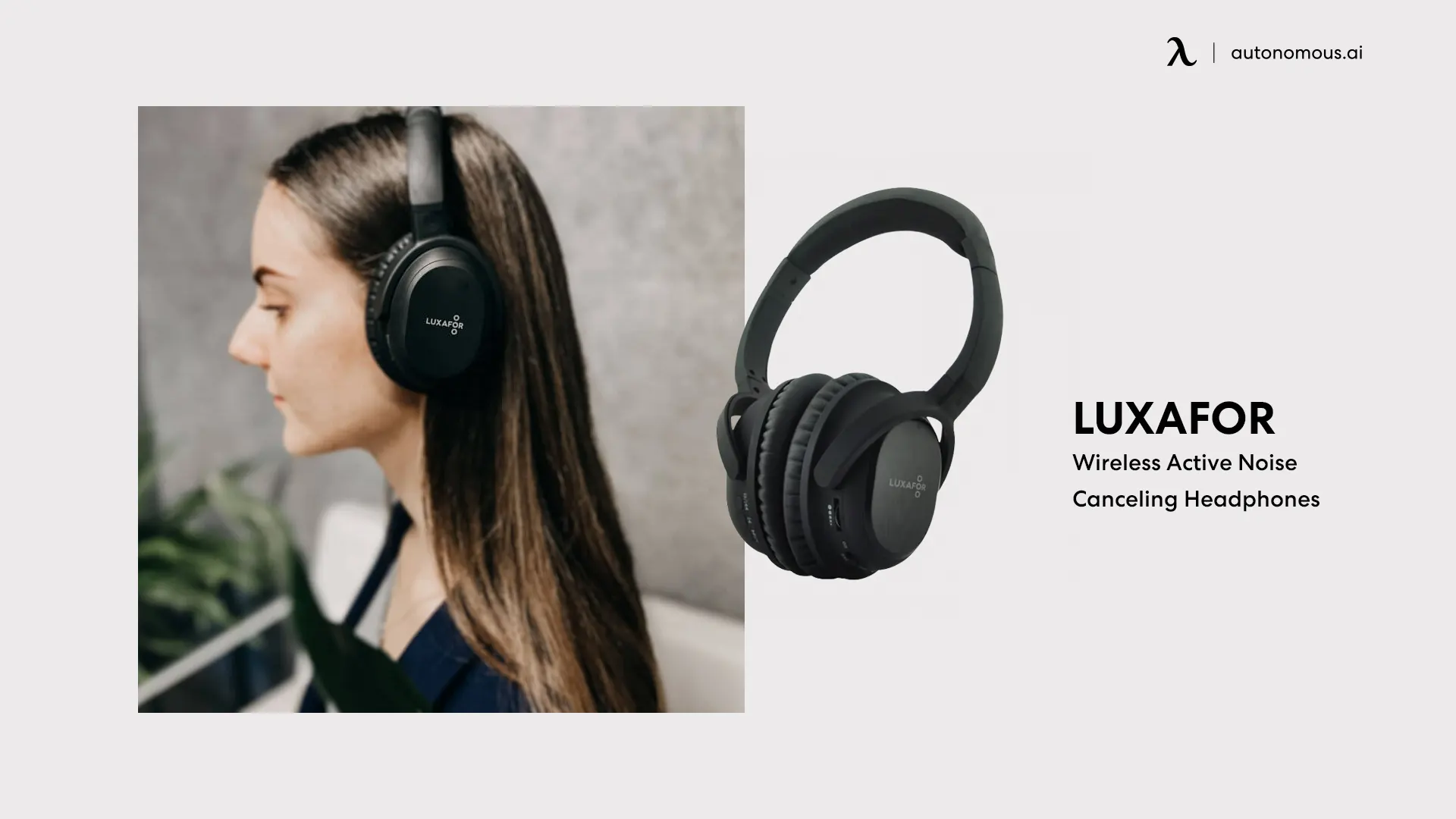 Luxafor Wireless Active Noise Canceling Headphones