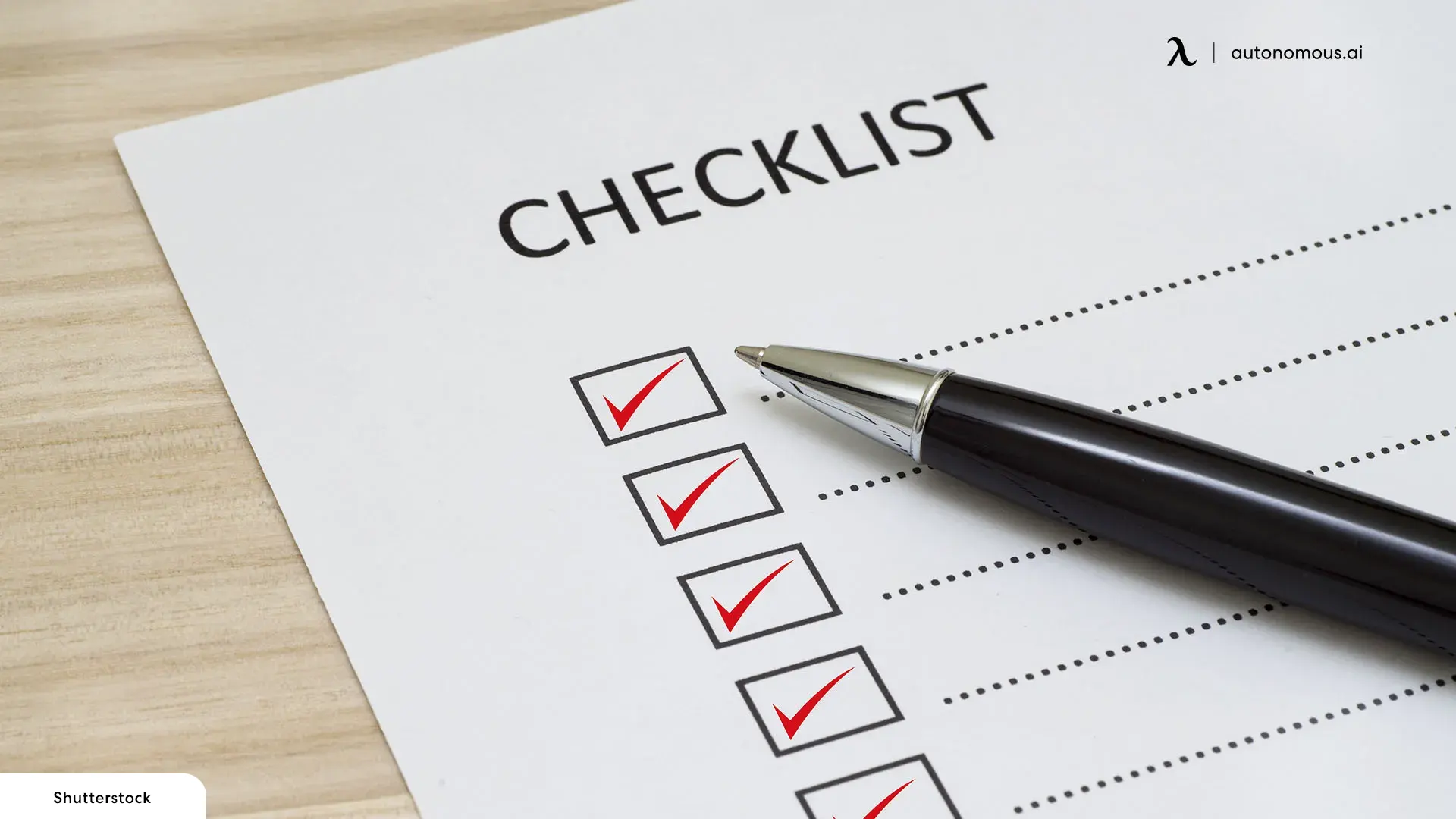 Have a Checklist for work from home space