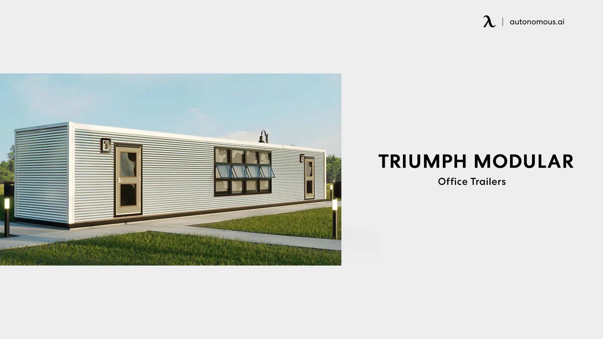 Triumph Modular mobile office trailer