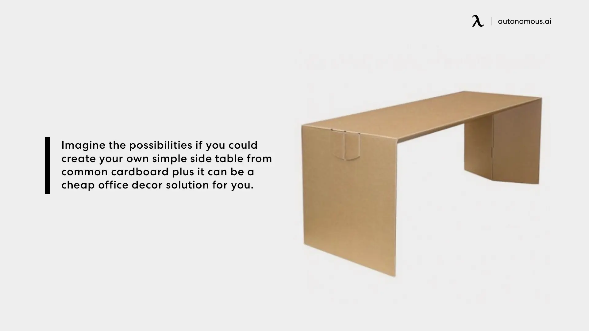 Why Go For a DIY Cardboard Table?