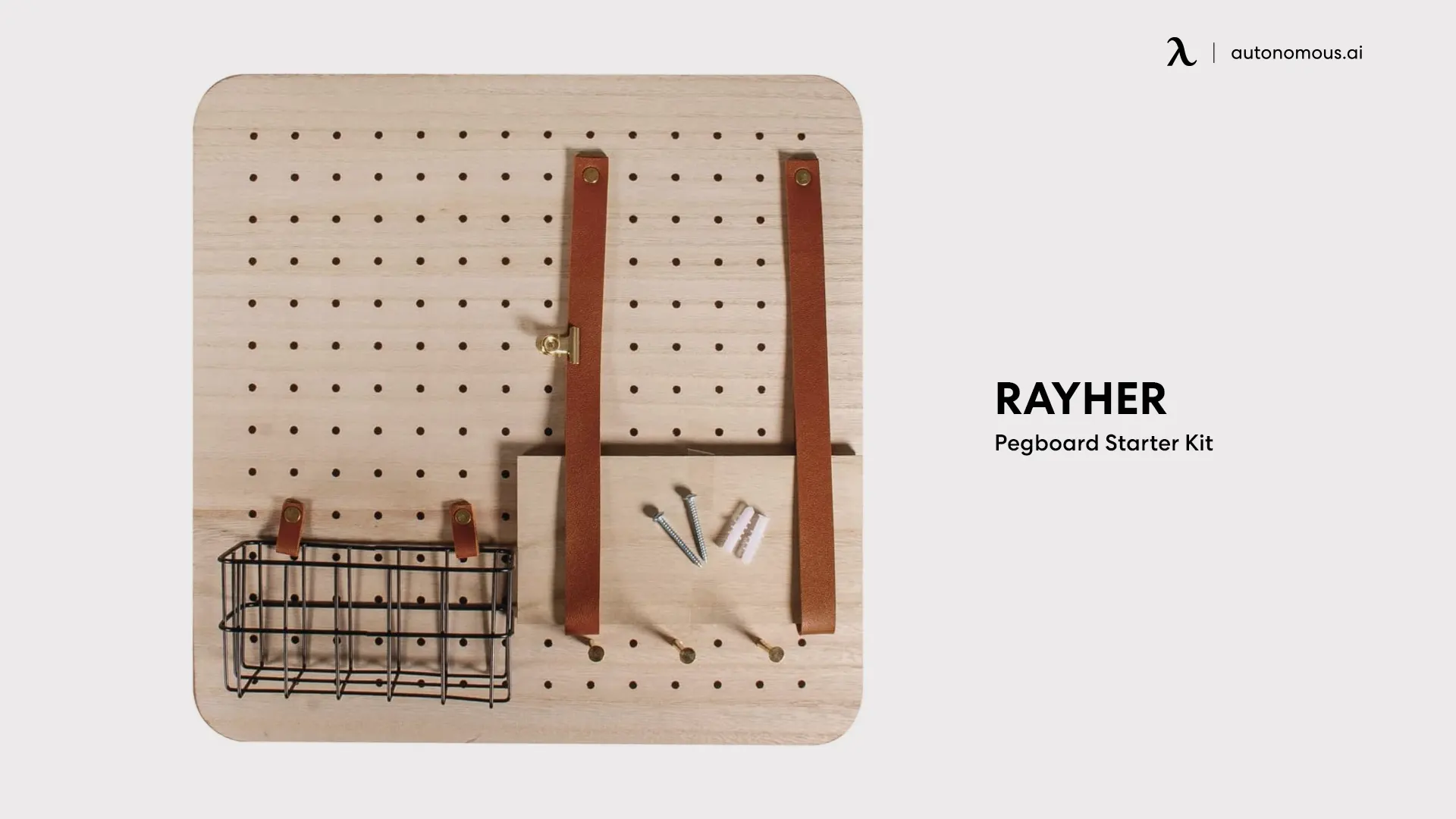 Rayher Pegboard wall organizer for office