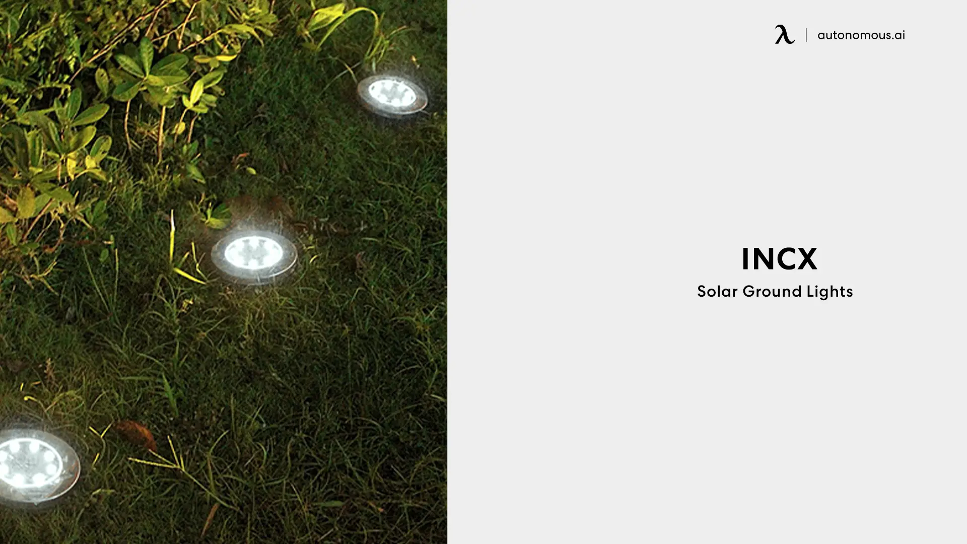 INCX Solar Ground Lights - decorative backyard lights