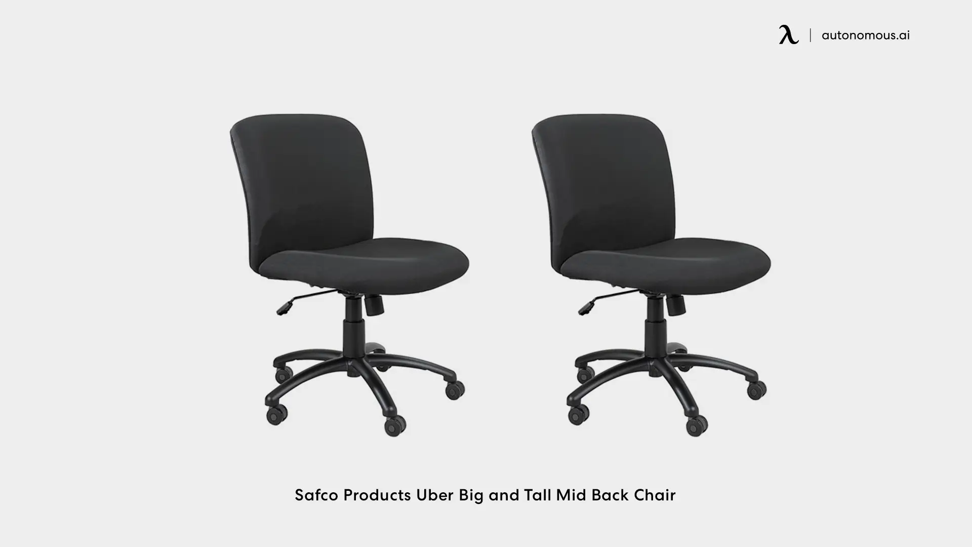 Safco Products Uber Big and Tall Mid Back Chair