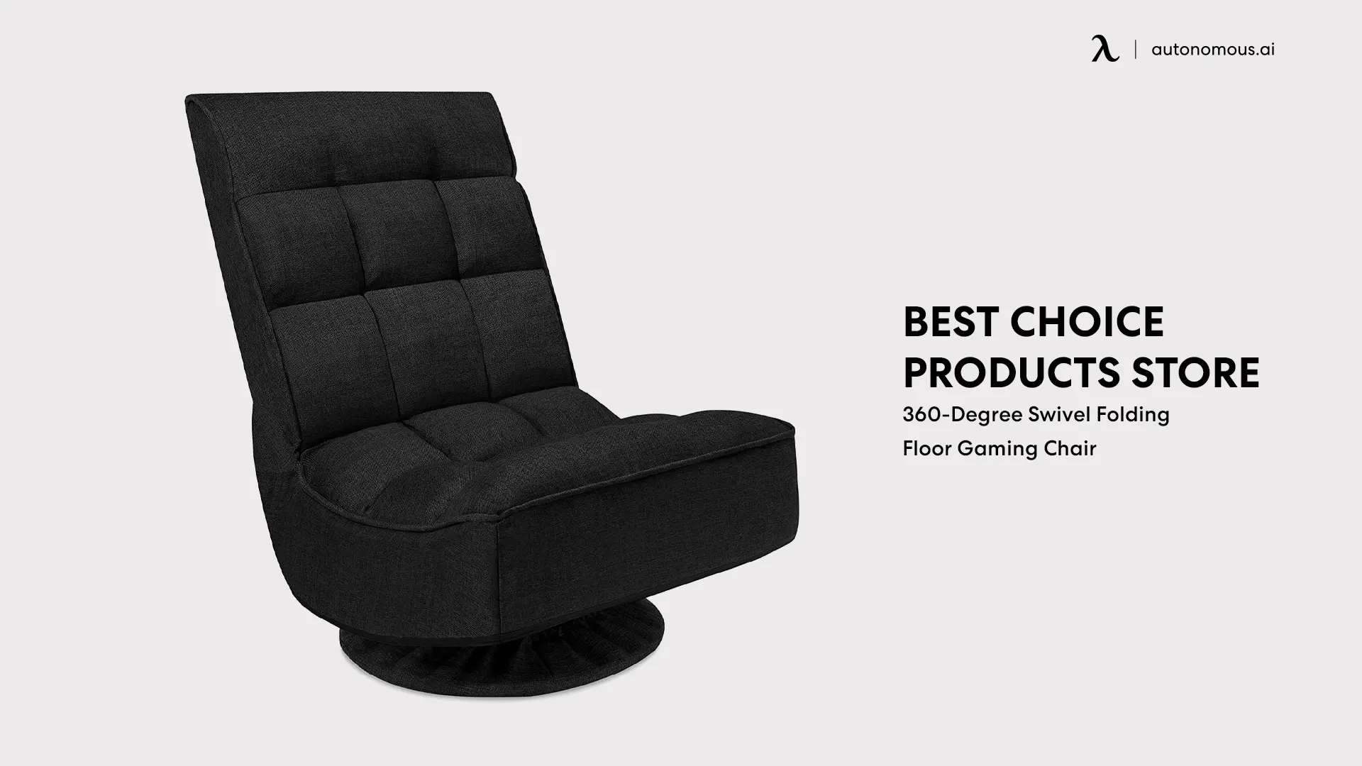 360-Degree Swivel Folding Floor Gaming Chair