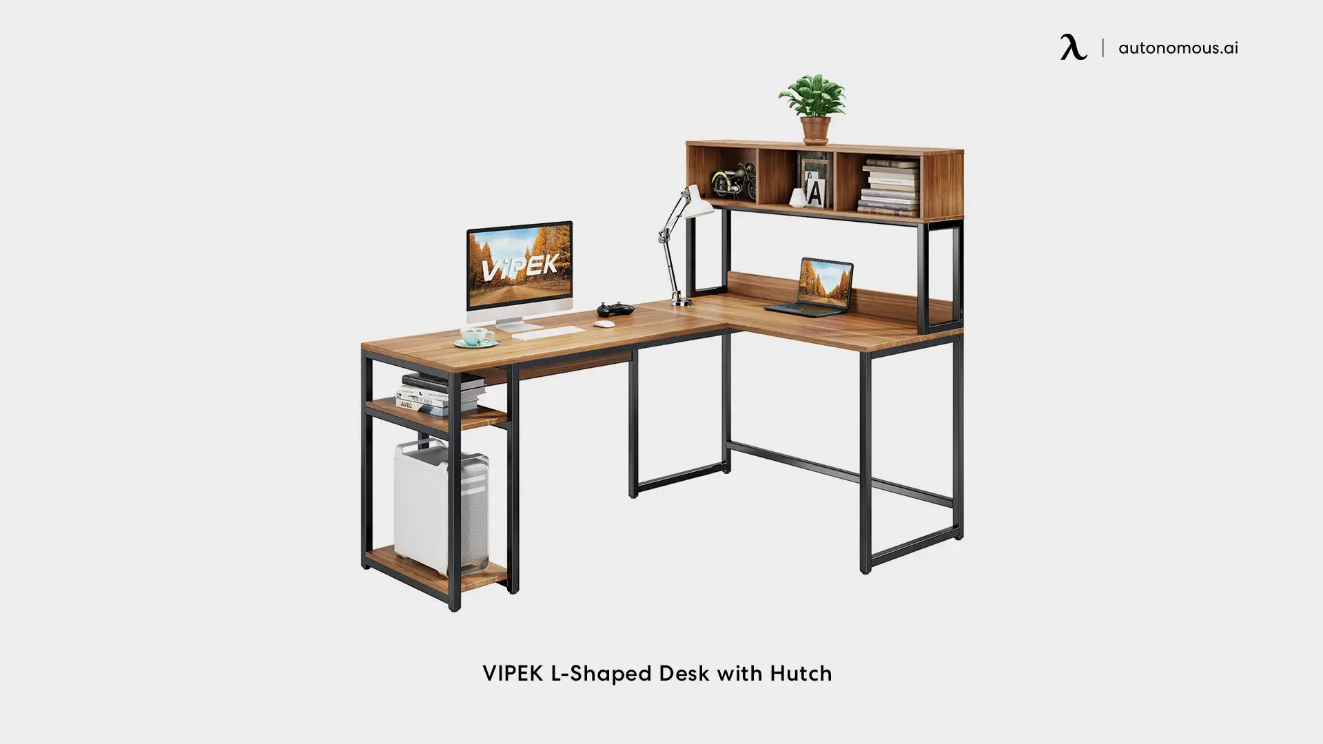 VIPEK L-Shaped Desk with Hutch