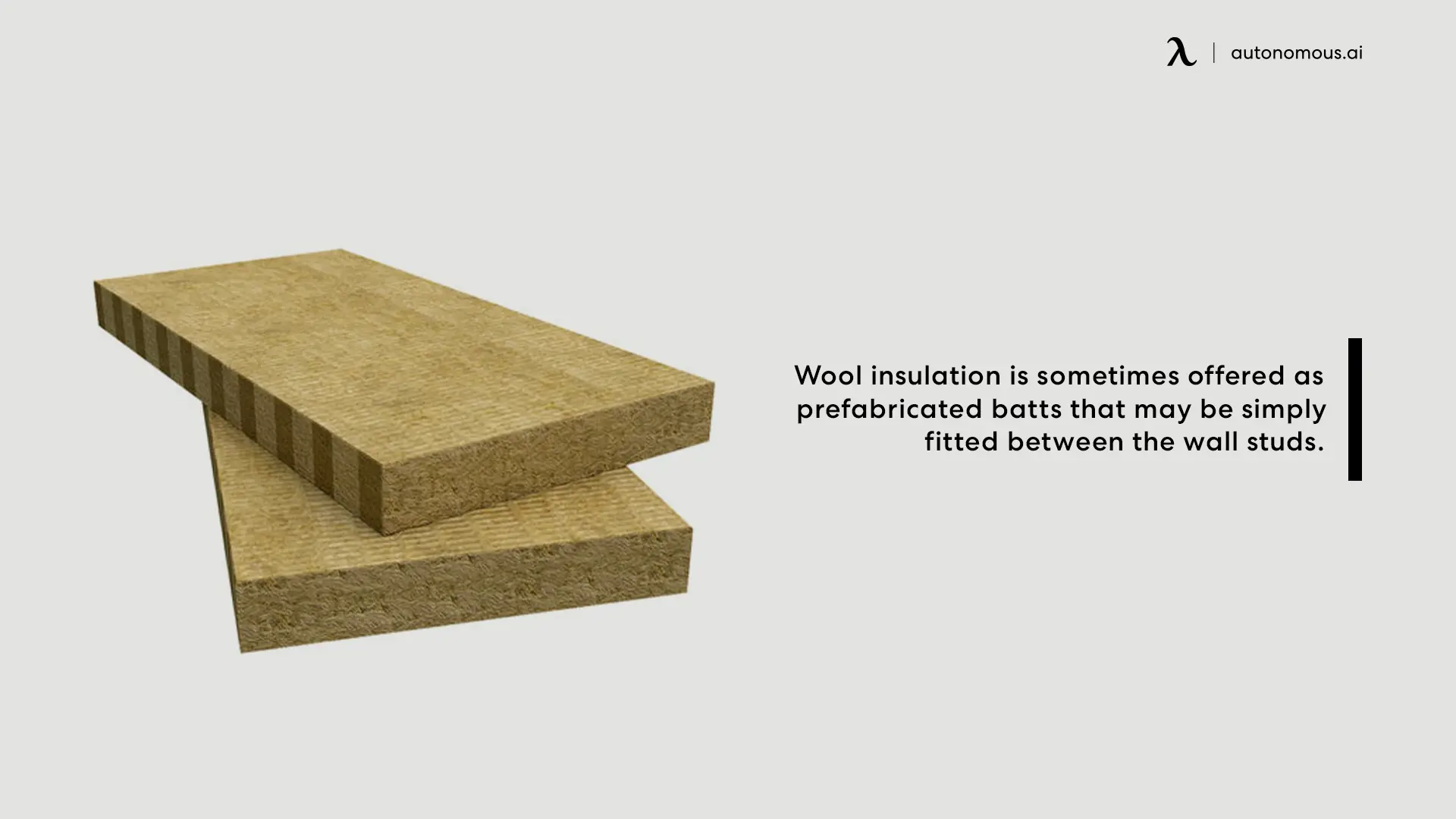 Wool insulation for Wood