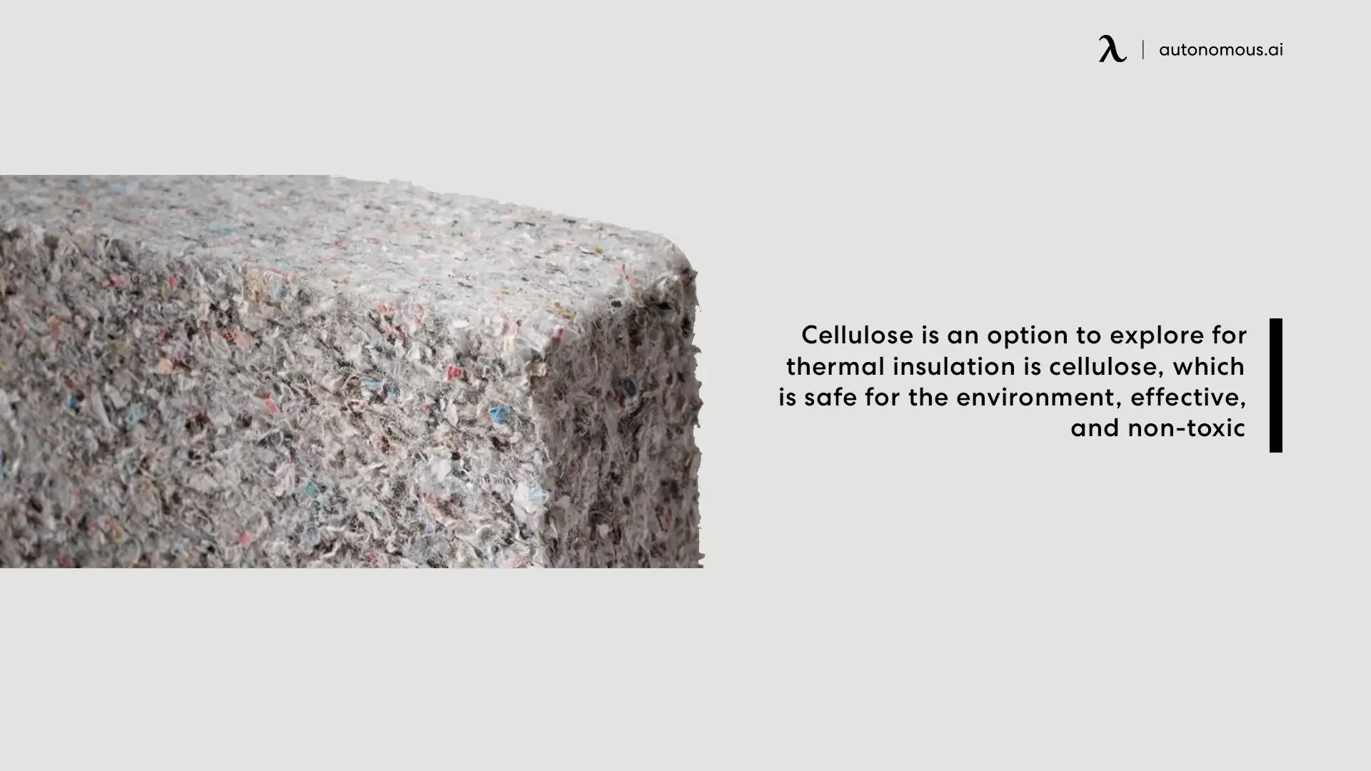 Cellulose - thermal insulation