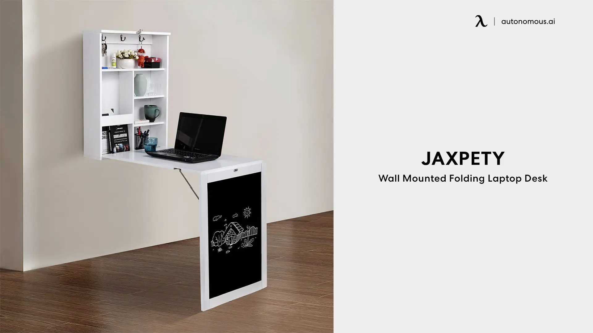Jaxpety Wall Mounted Folding Laptop Desk