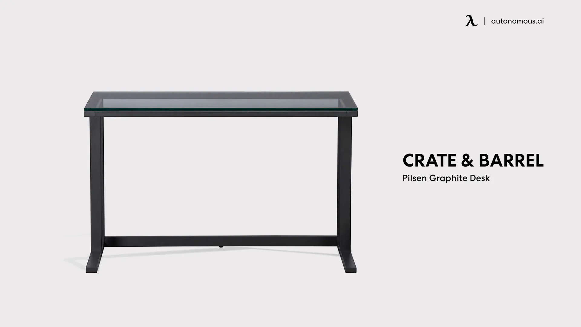Pilsen Graphite Desk (Crate & Barrel)