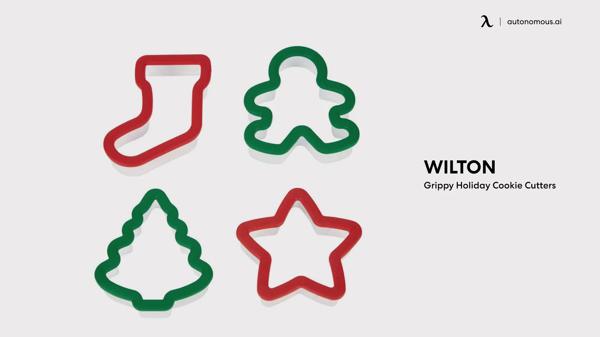 Wilton Grippy Holiday Cookie Cutters