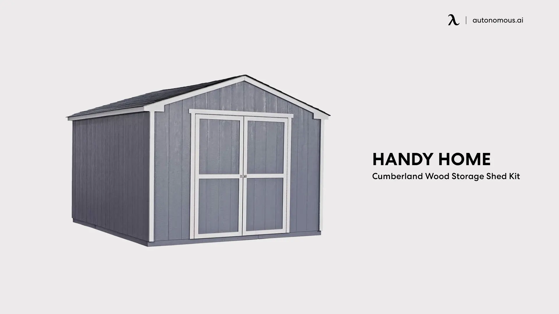Handy Home Cumberland Wood Storage Shed Kit