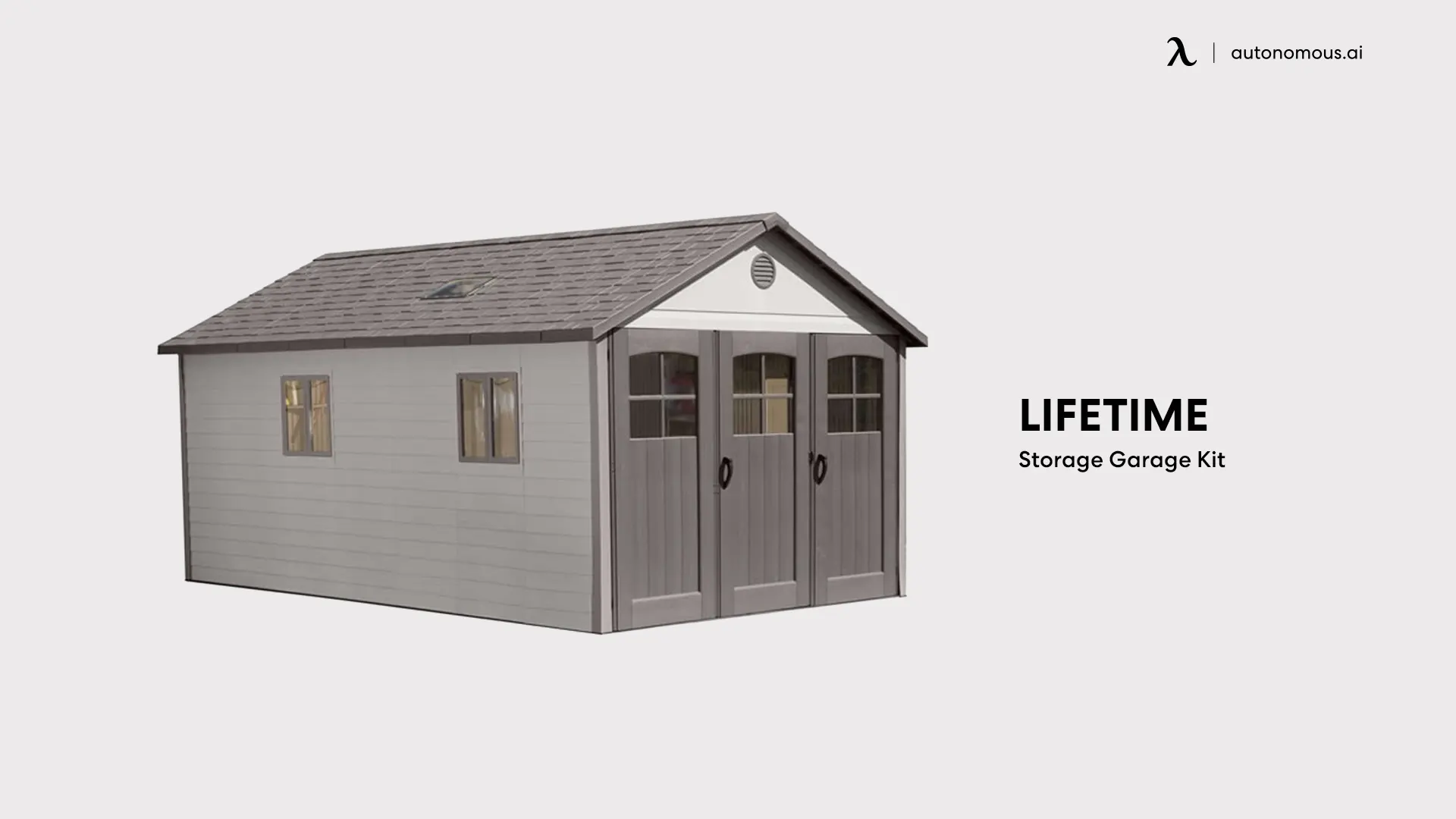 Lifetime Storage Garage Kit - large backyard shed