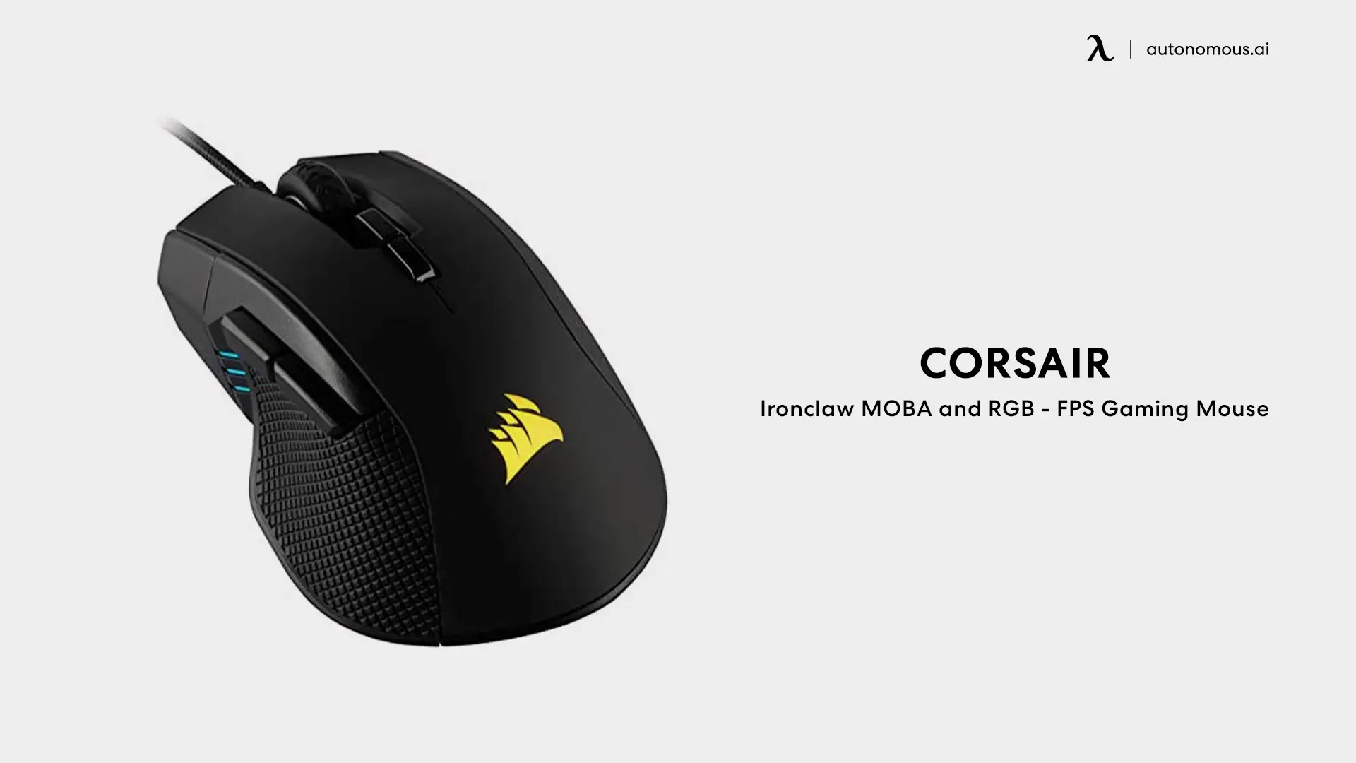Corsair Ironclaw MOBA and RGB - FPS Gaming Mouse