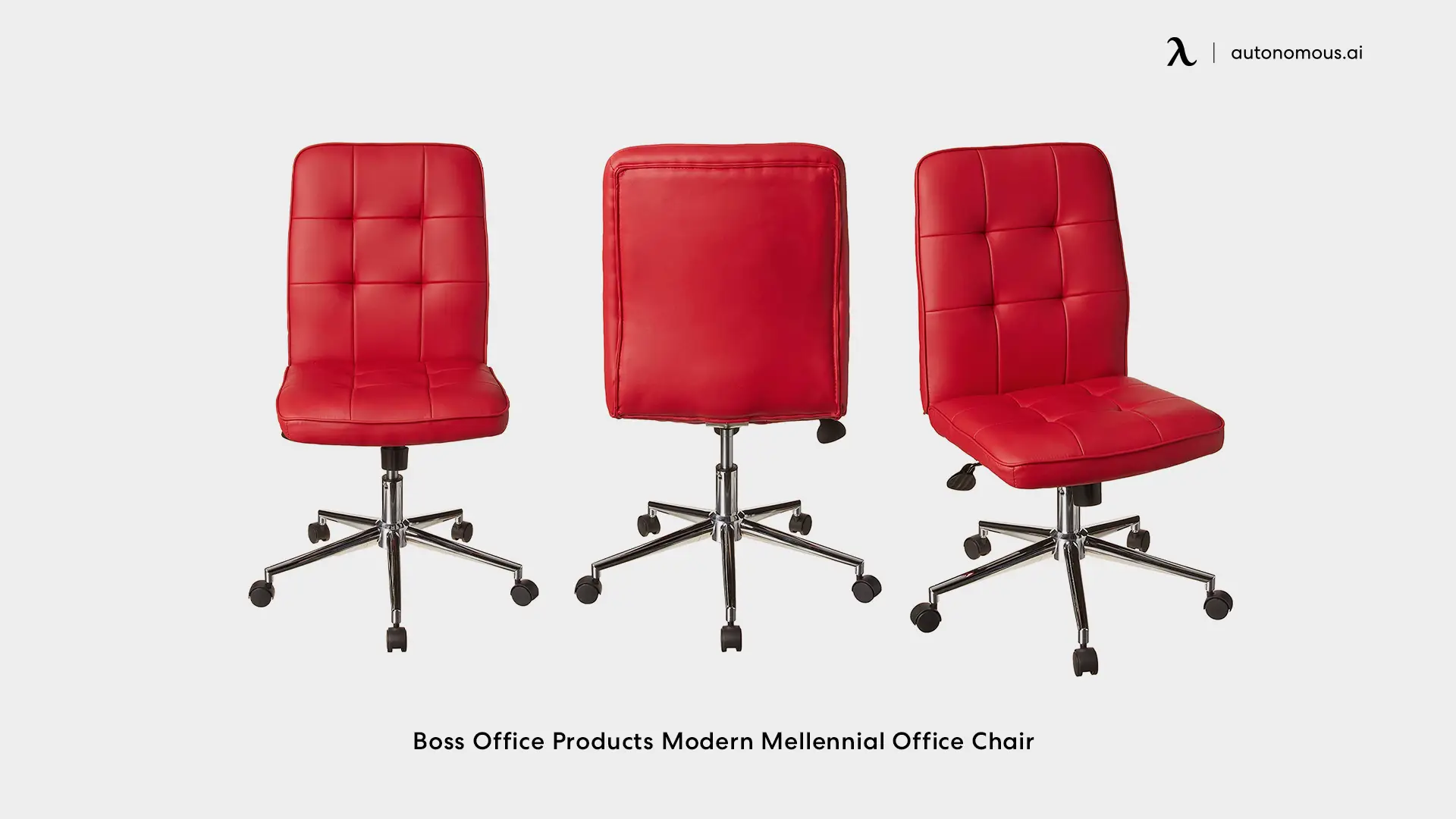 Boss Office Products Modern Mellennial red Office Chair