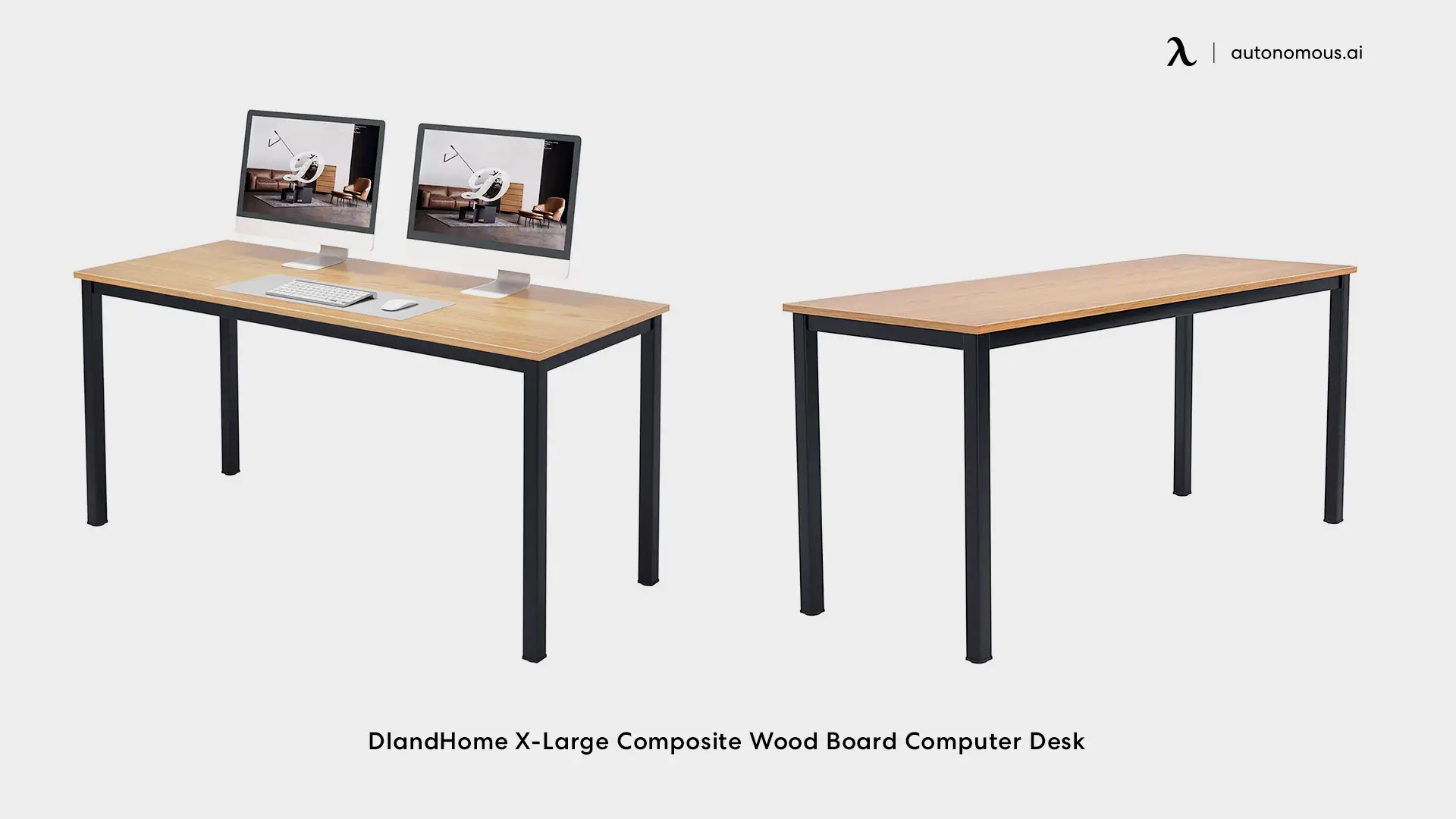 X-Large Composite Wood Board Computer Desk from DlandHome