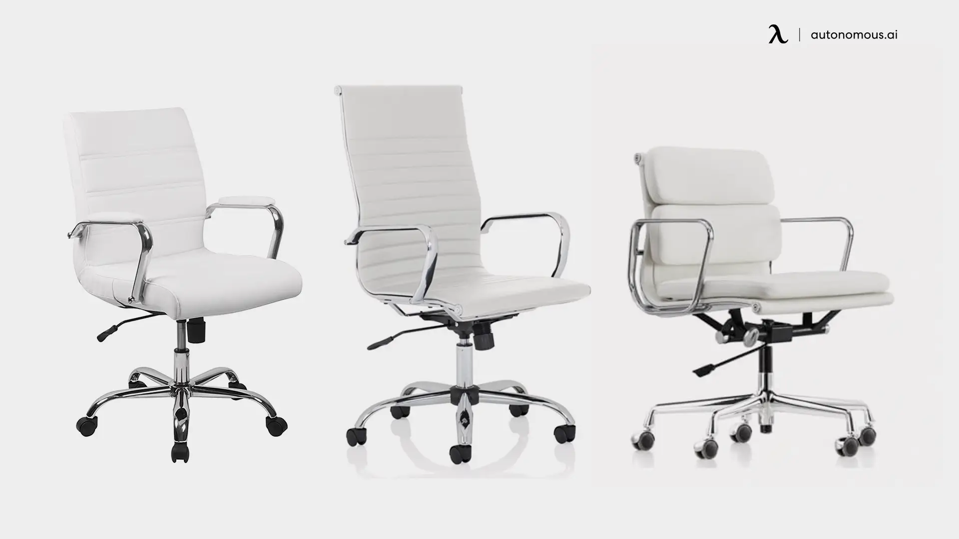 Wide Range of Options - white leather office chair