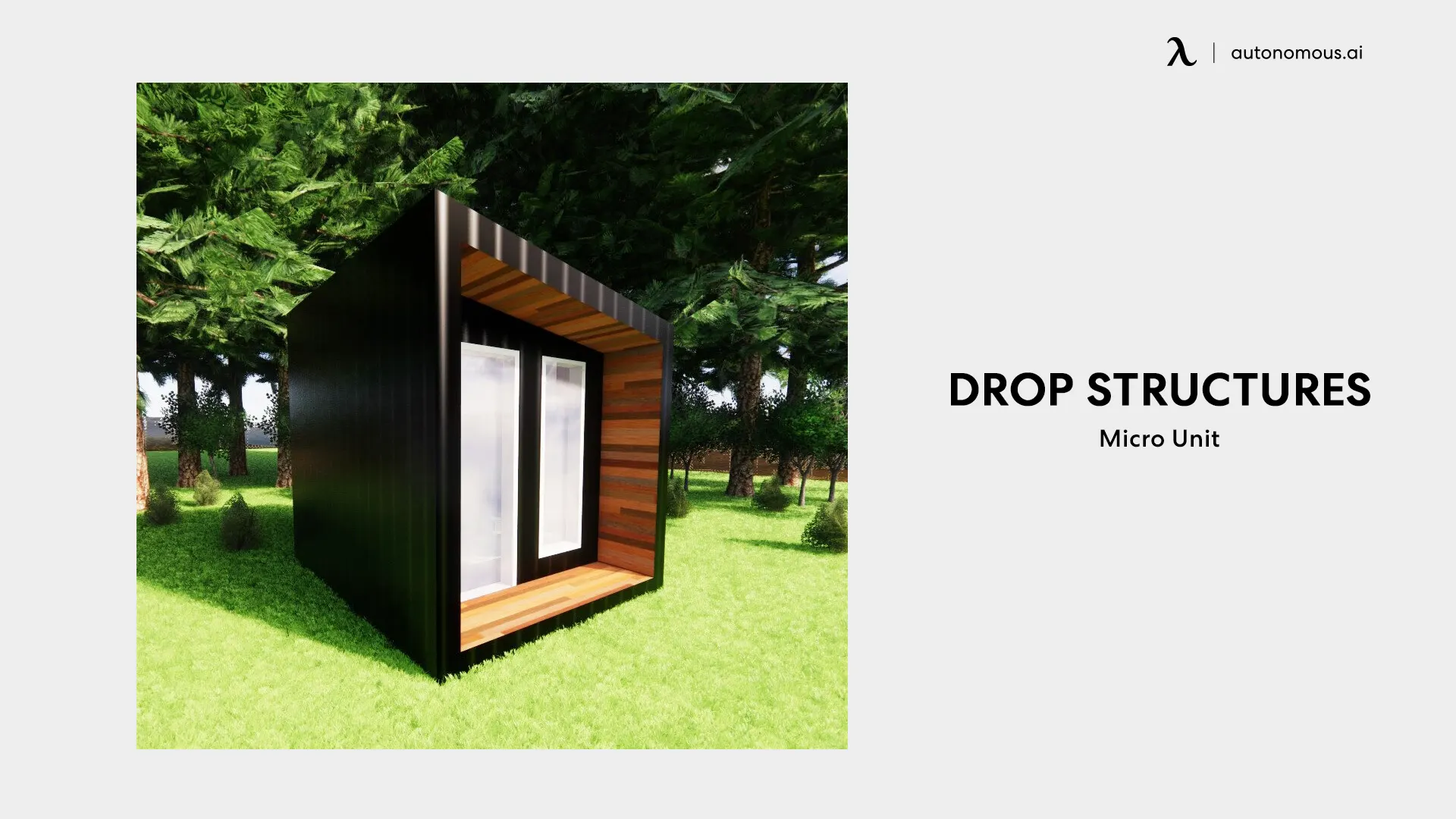 Drop Structures Micro Unit lake cabin