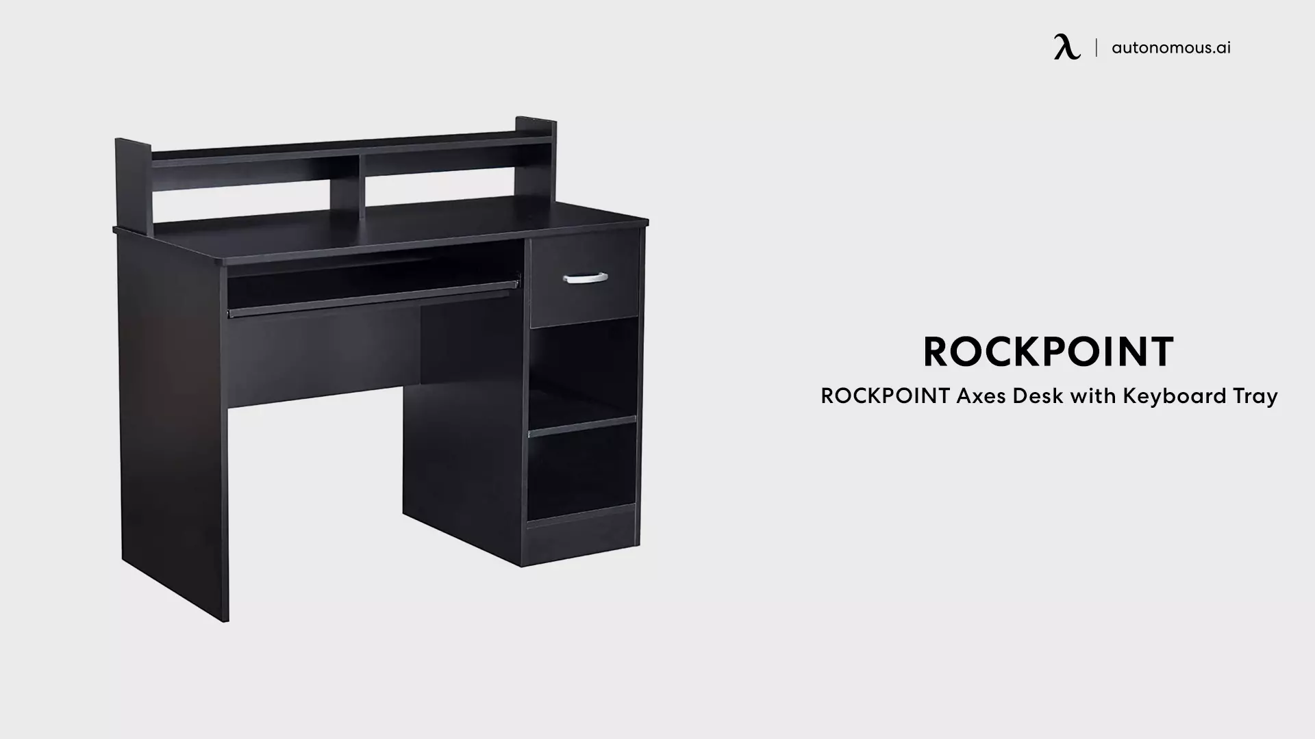 ROCKPOINT Axes Desk with Keyboard Tray
