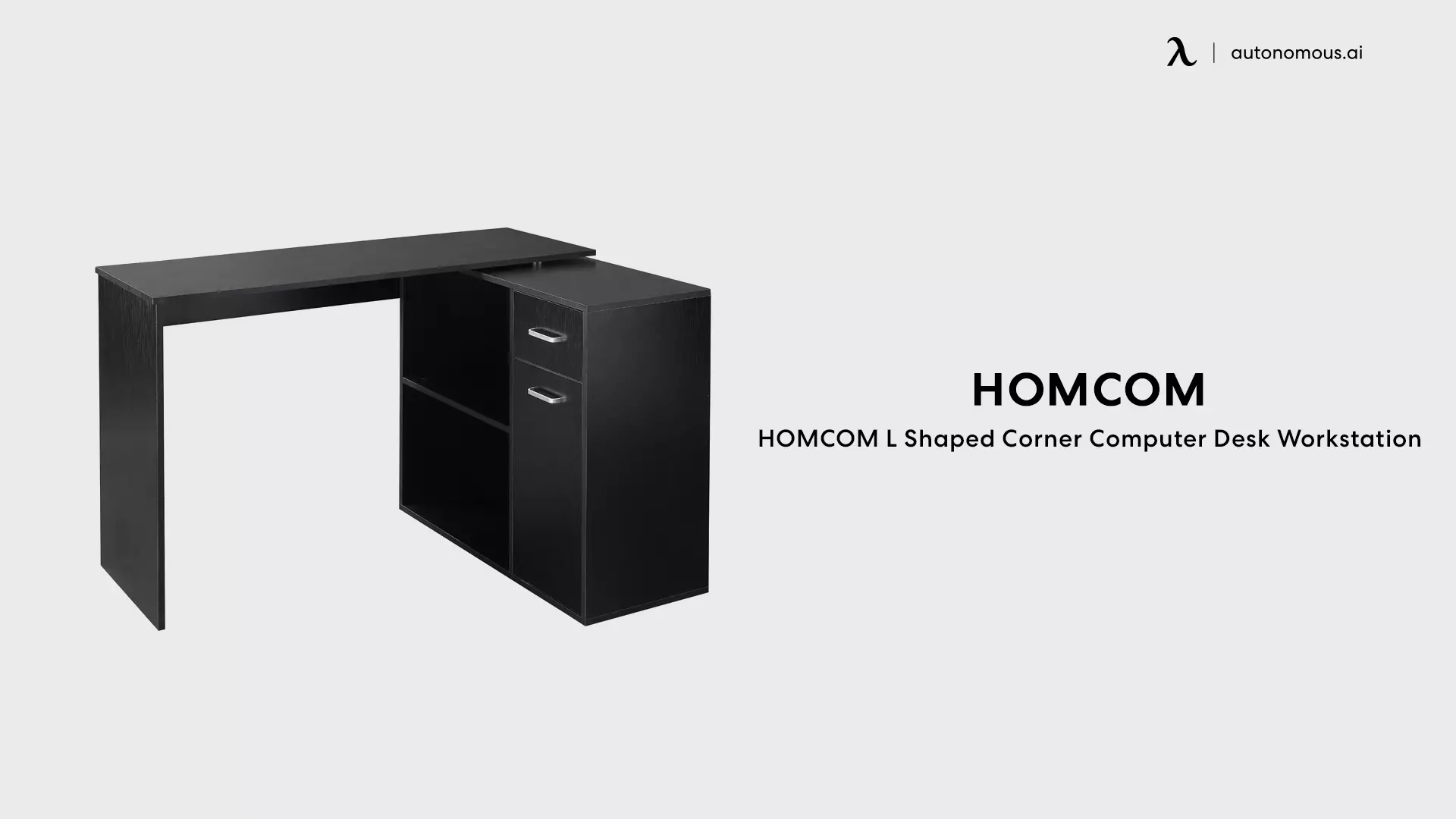HOMCOM L Shaped Corner Computer Desk Workstation