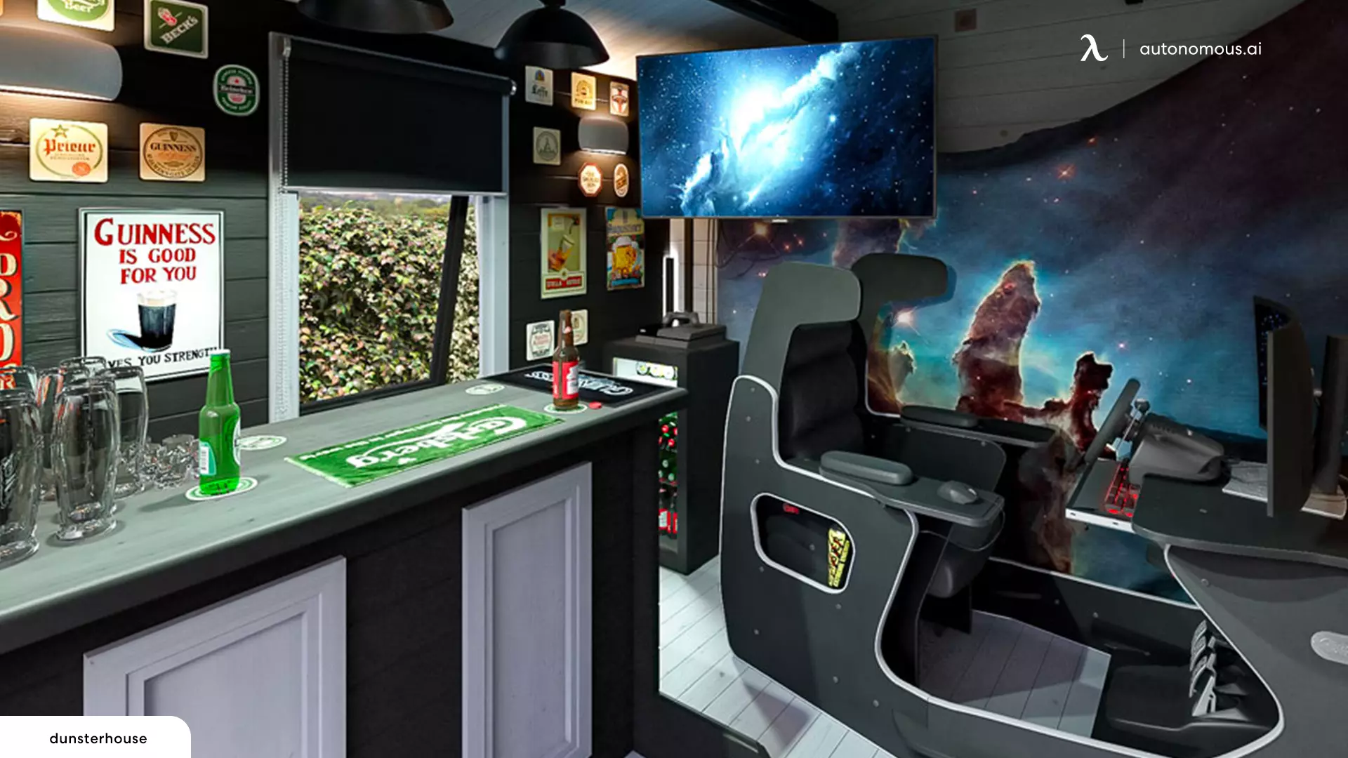 Gaming Man Cave Shed