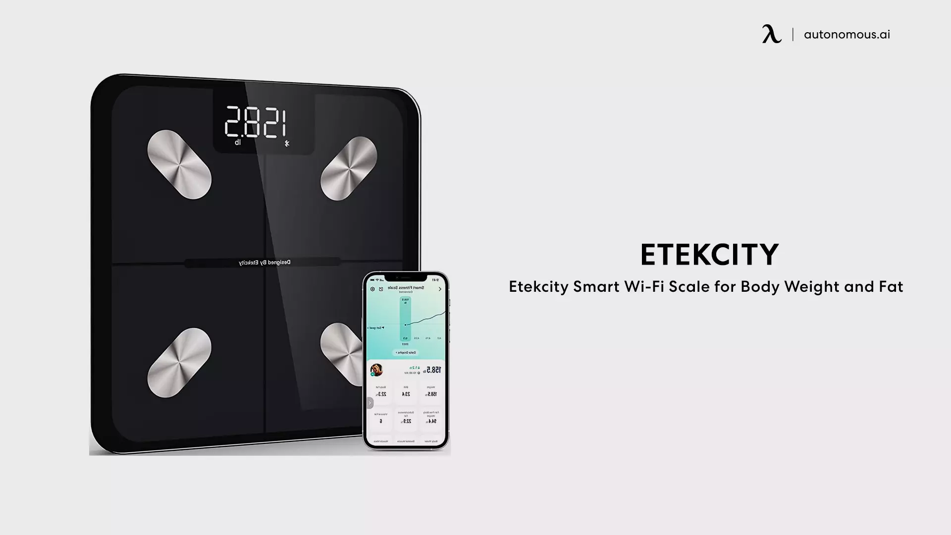 Etekcity Smart Wi-Fi Scale for Body Weight and Fat
