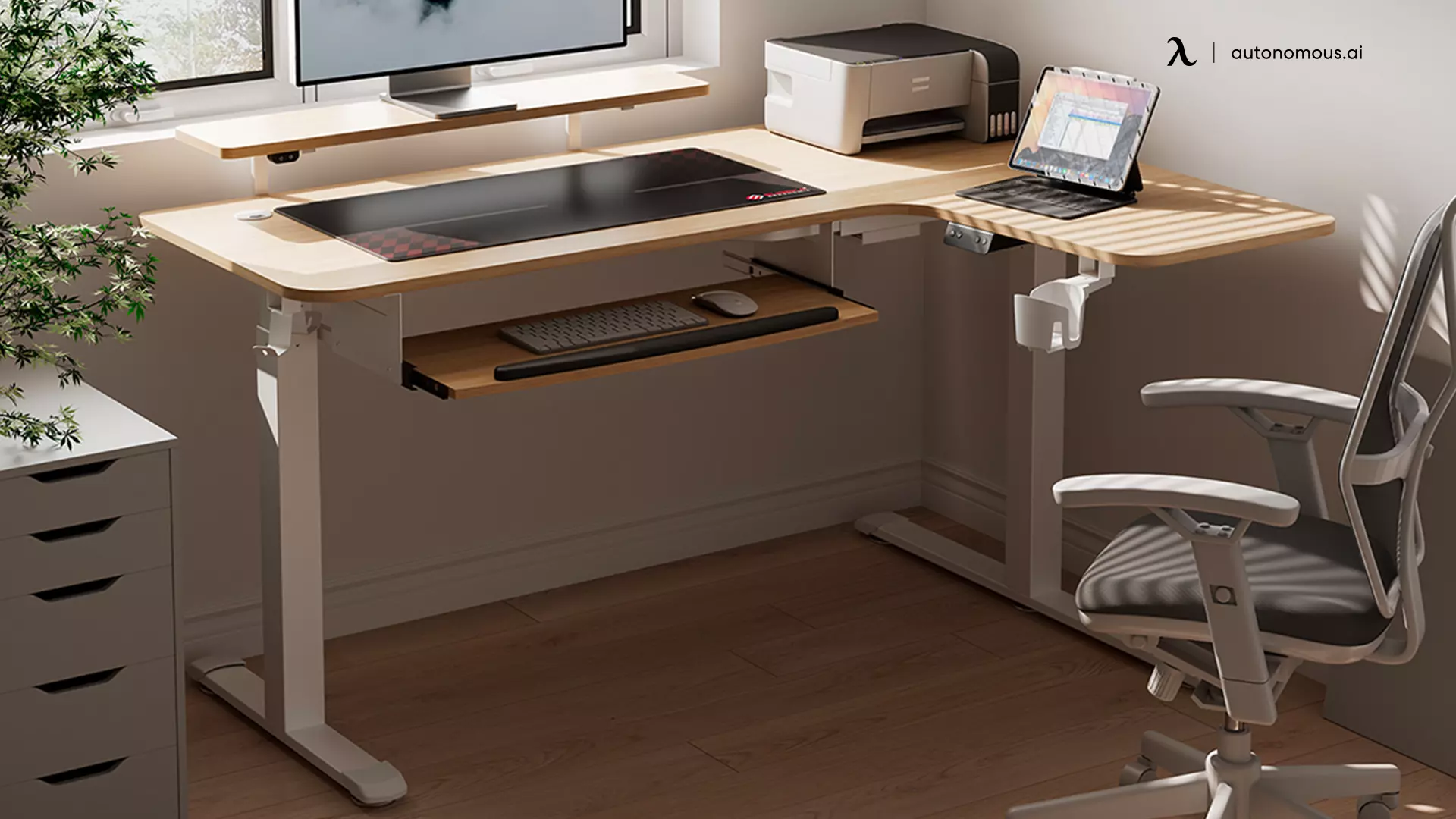 L-shaped Desks if You Like to Spread - desk makeover ideas