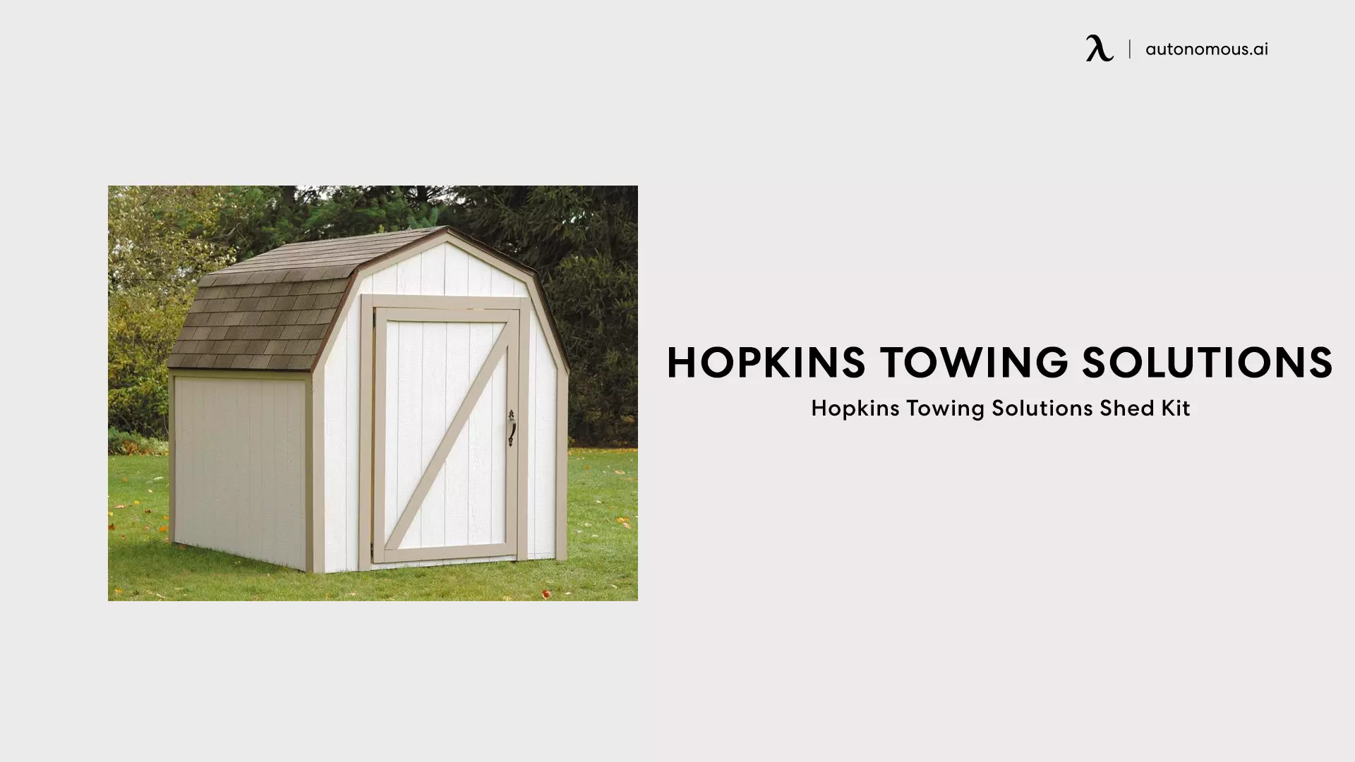 Hopkins Towing Solutions Shed Kit