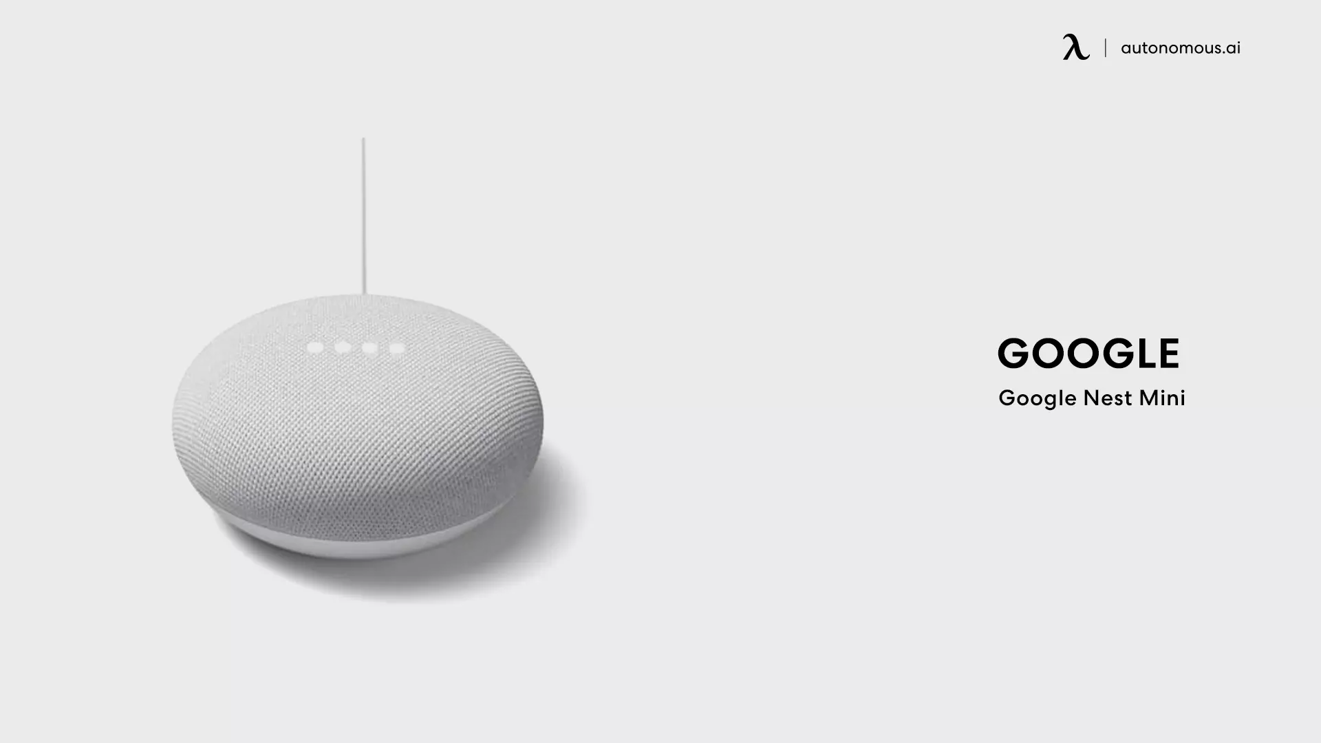 Google Nest Mini - best smart speaker