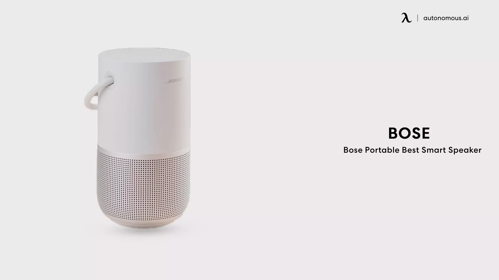 Bose Portable Best Smart Speaker